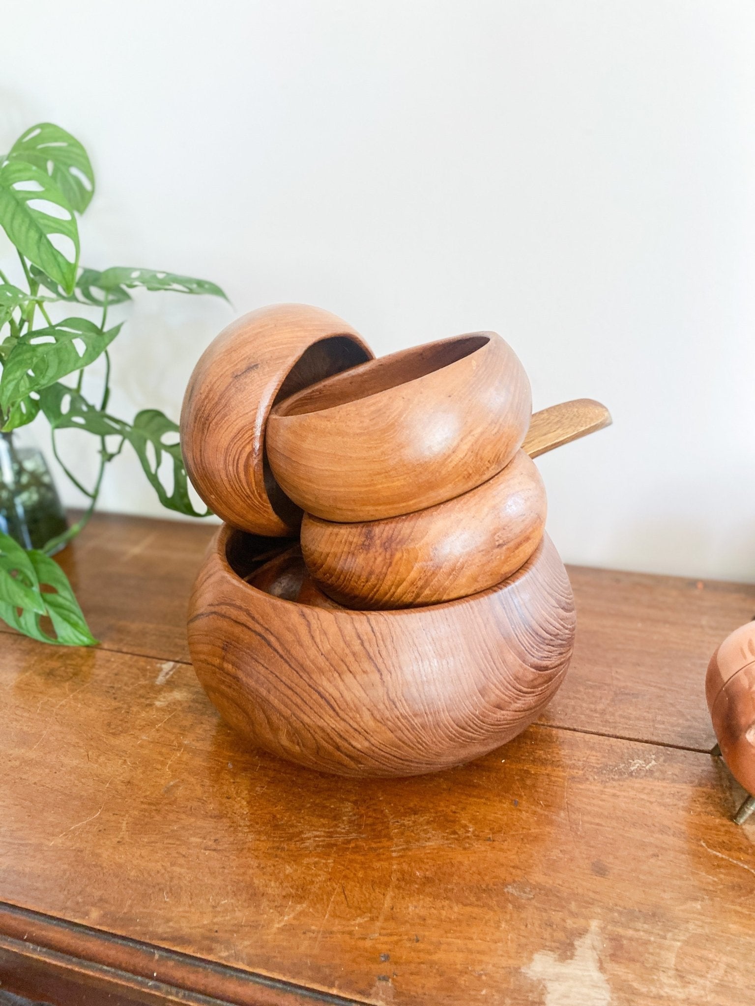 Genuine Teak Salad Bowl Set - Perth Market