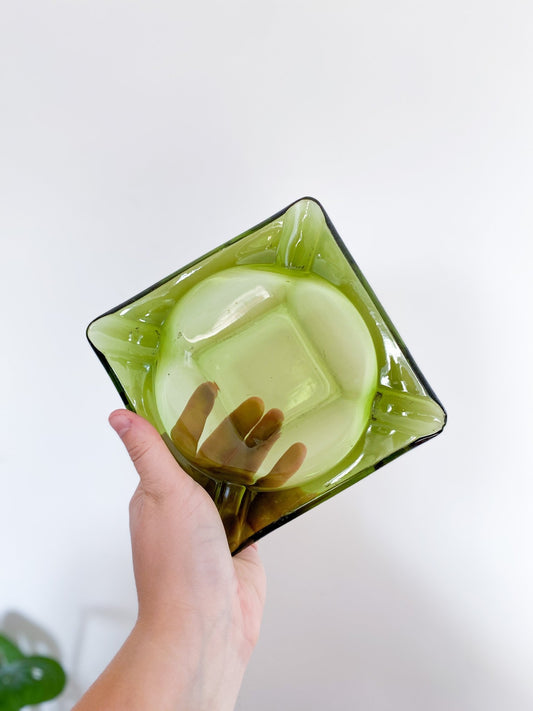 Green Glass Ashtray - Perth Market