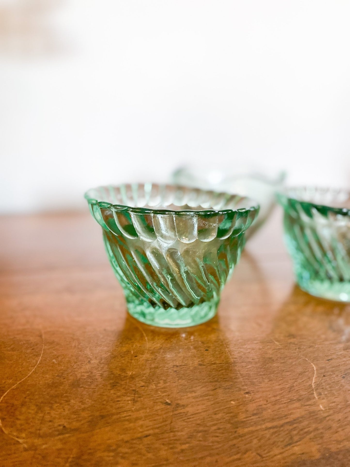 Green Glass Candle Votive Holder - Perth Market