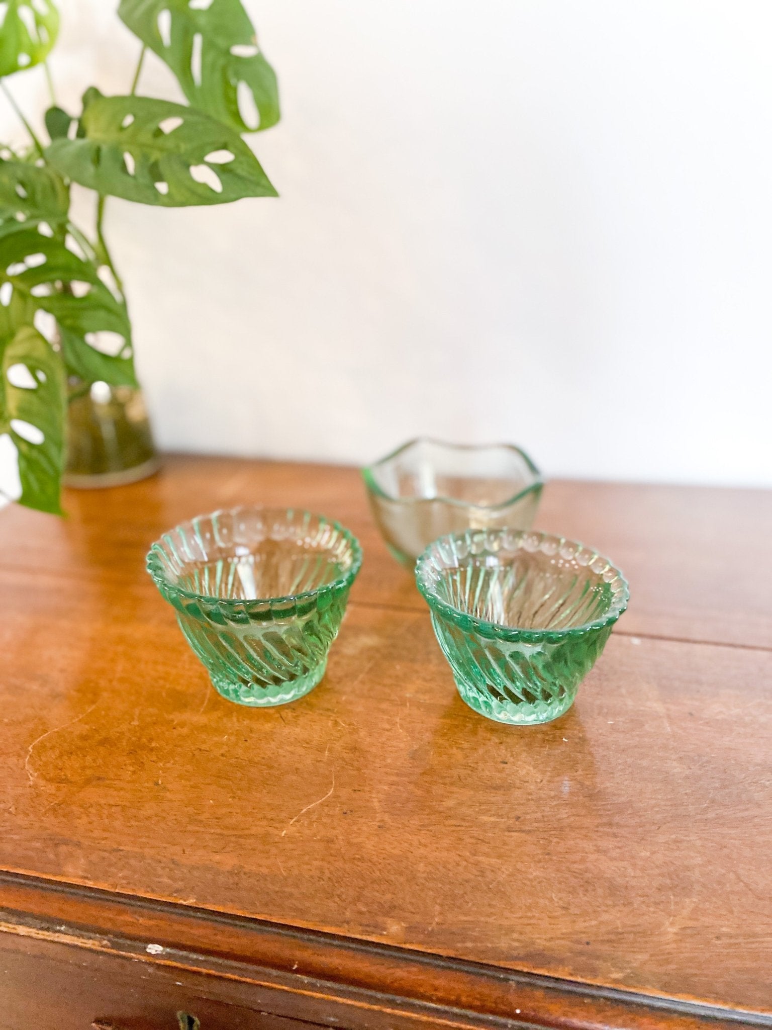 Green Glass Candle Votive Holder - Perth Market