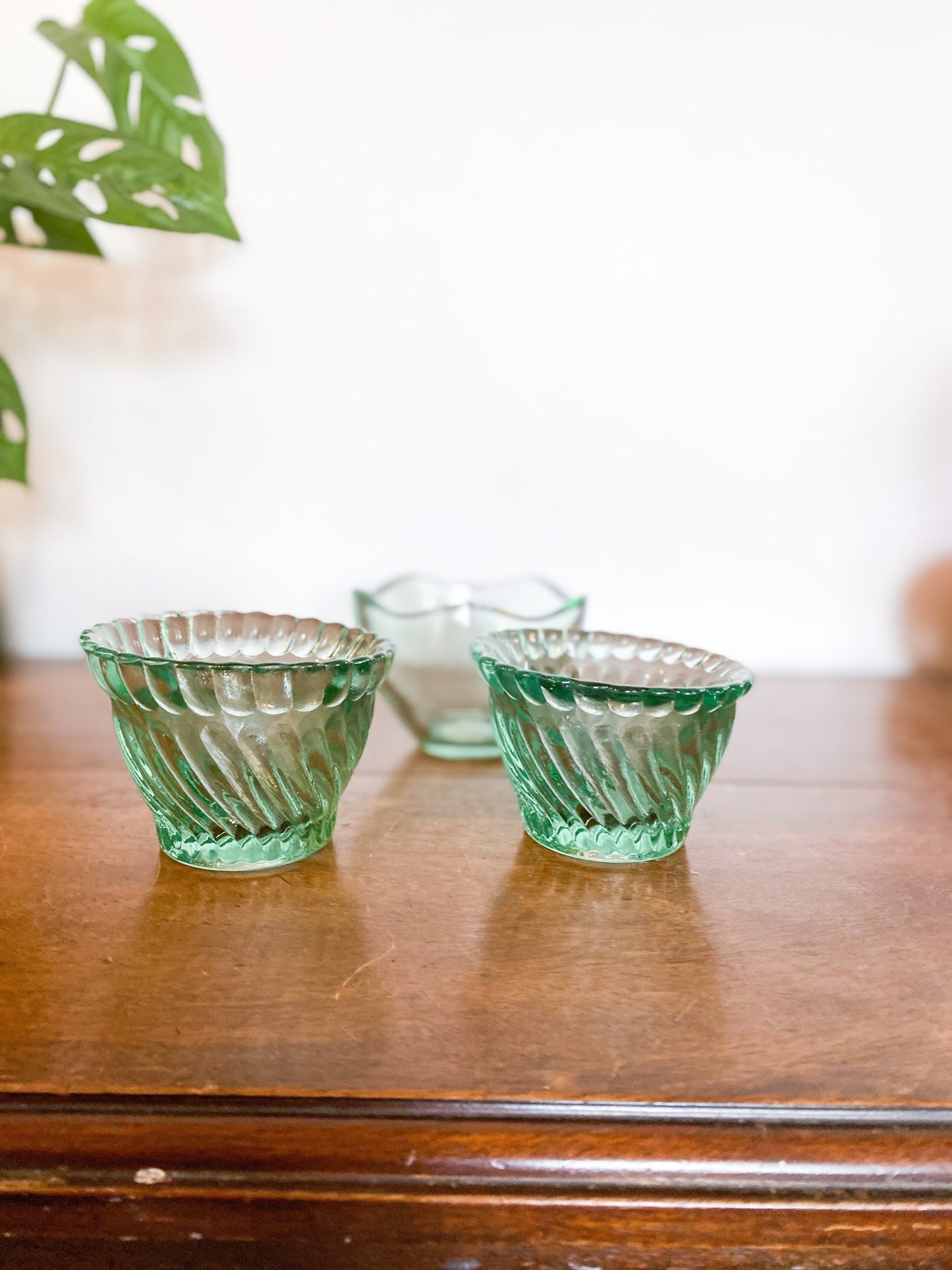 Green Glass Candle Votive Holder - Perth Market