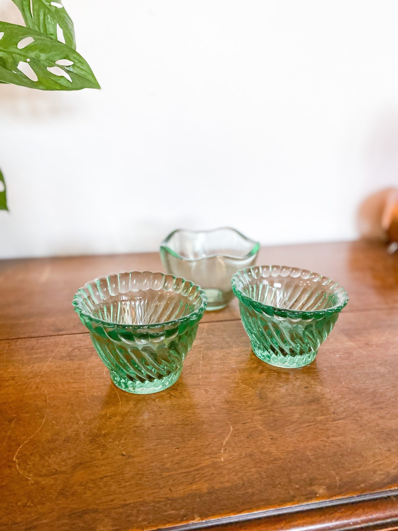 Green Glass Candle Votive Holder - Perth Market