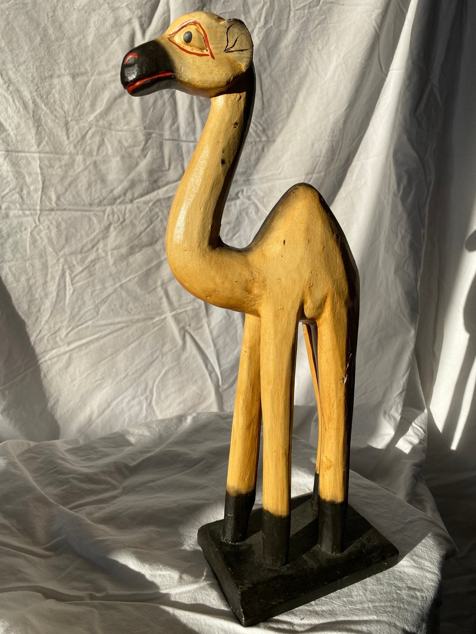 Hand Carved Wooden Camel - Perth Market