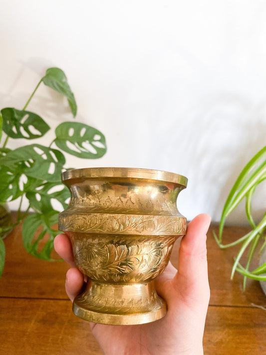 Hand Sketched Brass Vase - Perth Market