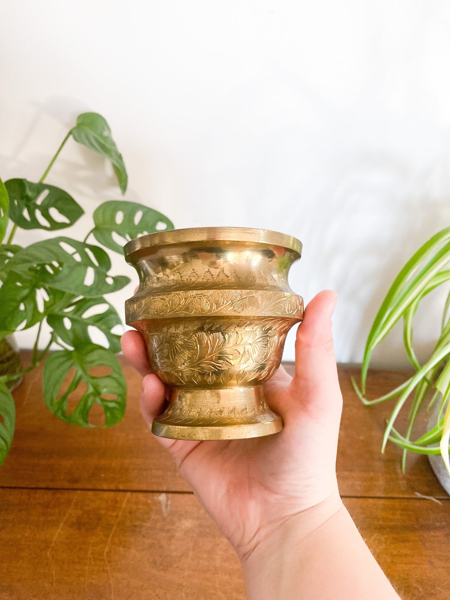 Hand Sketched Brass Vase - Perth Market