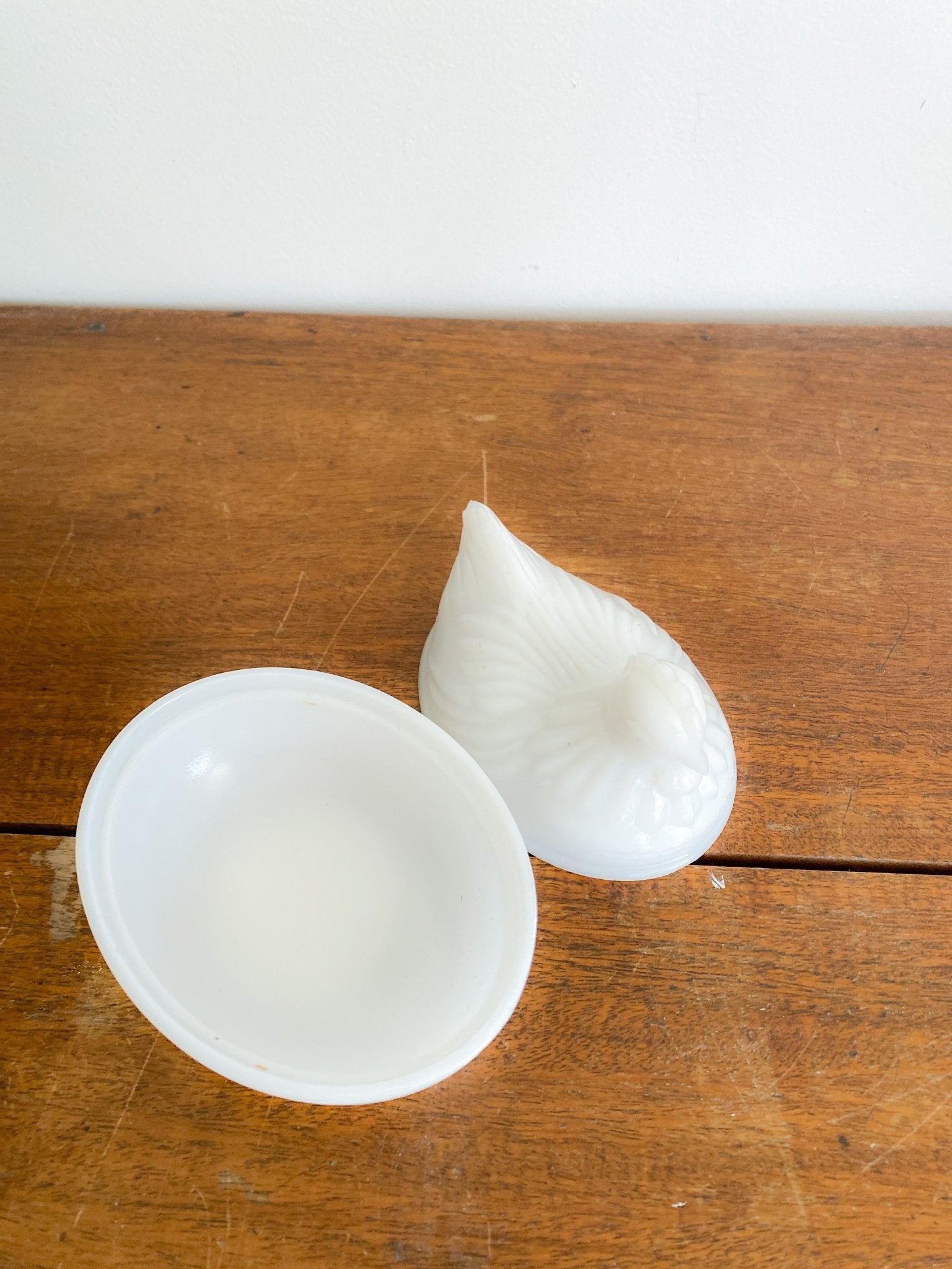 Hen and Chicken Milk Glass Dish - Perth Market