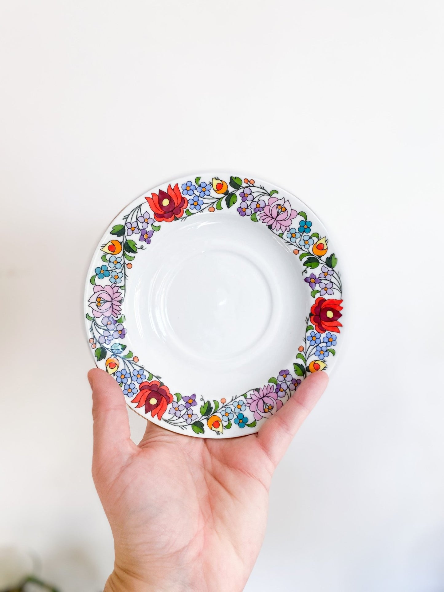 Kalosca Handpainted Hungarian Teacup & Saucer - Perth Market