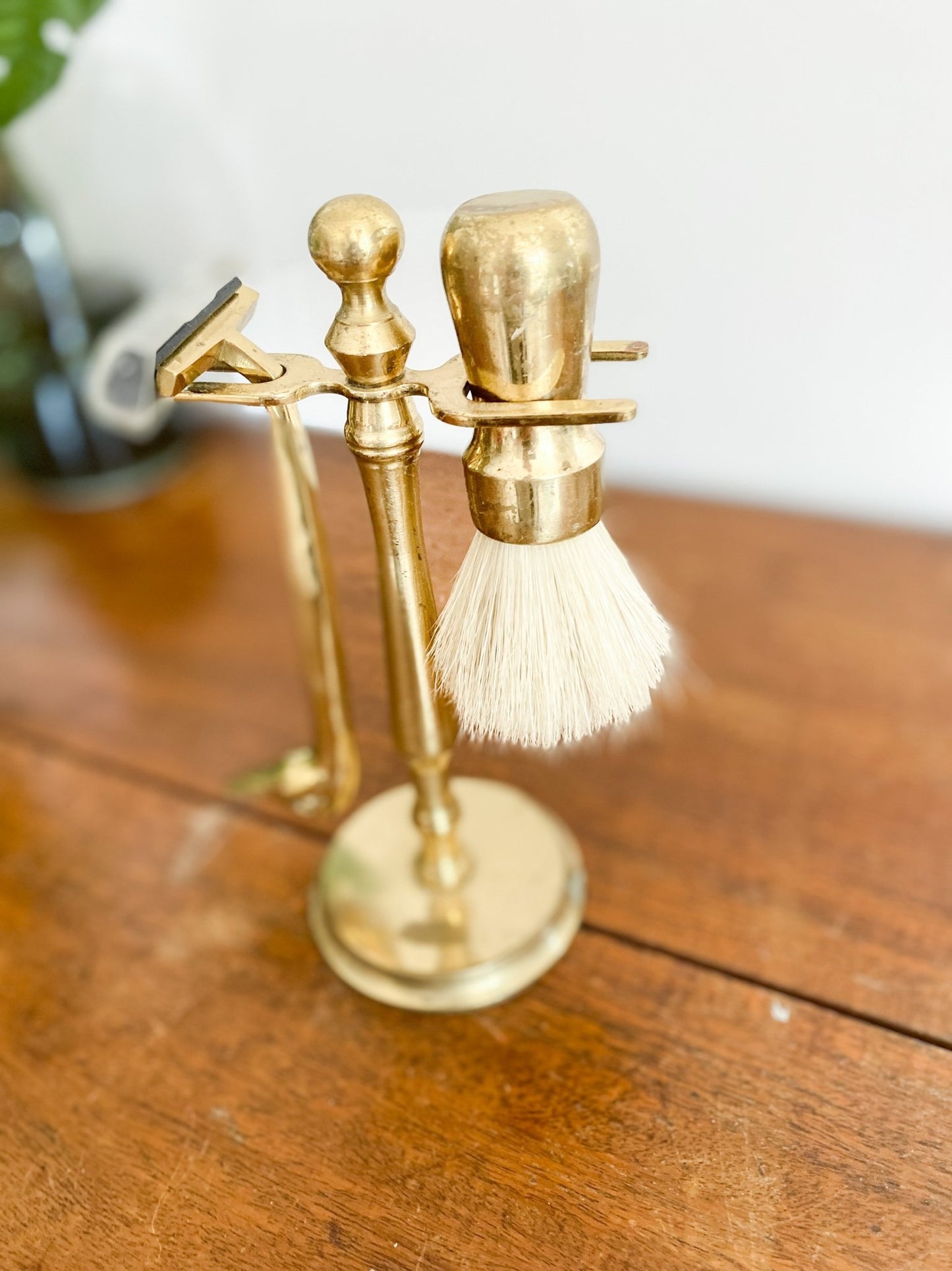 Men's Brass Set - Razor + Shaving Brush - Perth Market