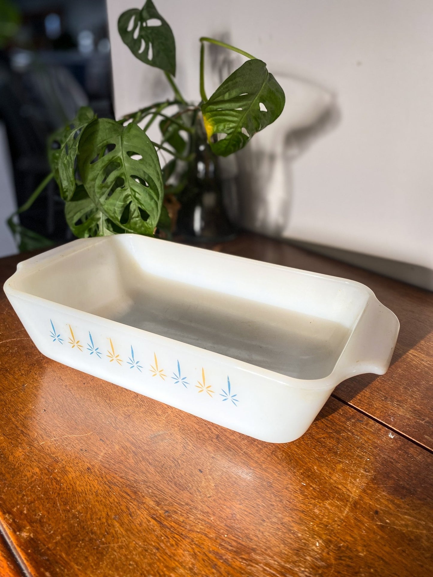 Milk Glass Bowl - MCM Stars - Perth Market