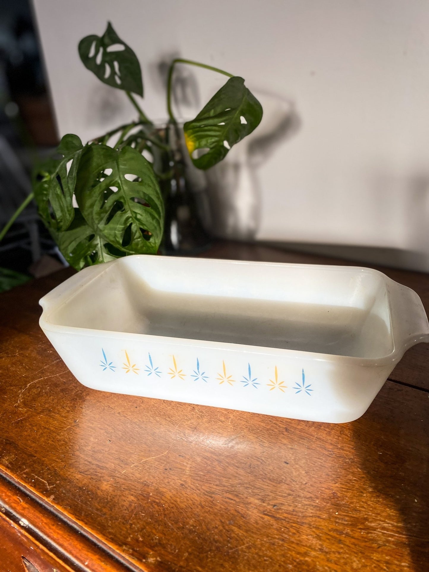 Milk Glass Bowl - MCM Stars - Perth Market