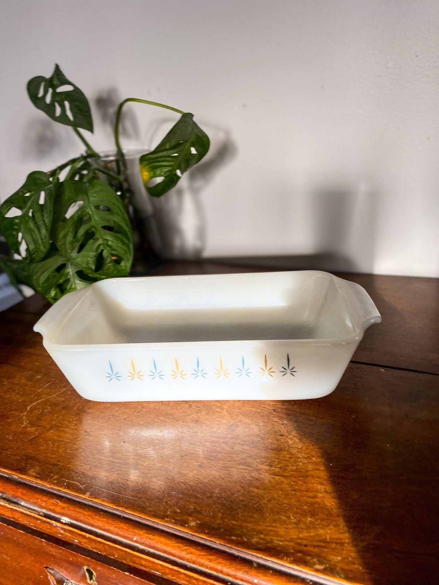 Milk Glass Bowl - MCM Stars - Perth Market