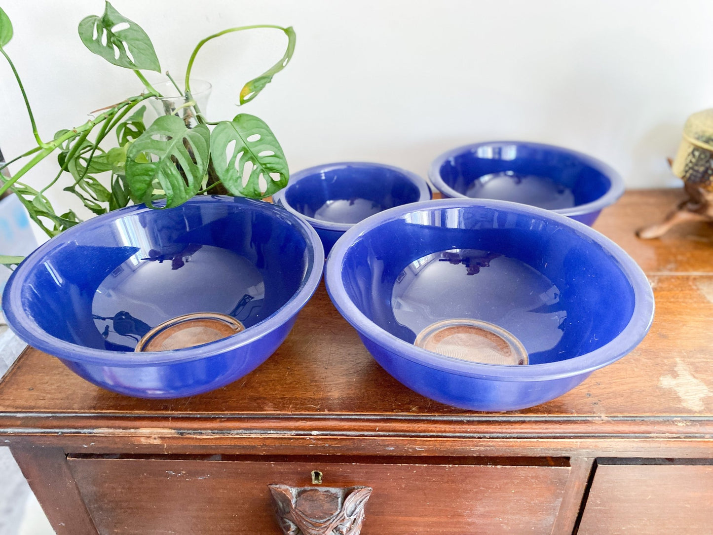 Nesting Blue Pyrex Mixing Bowls - Perth Market