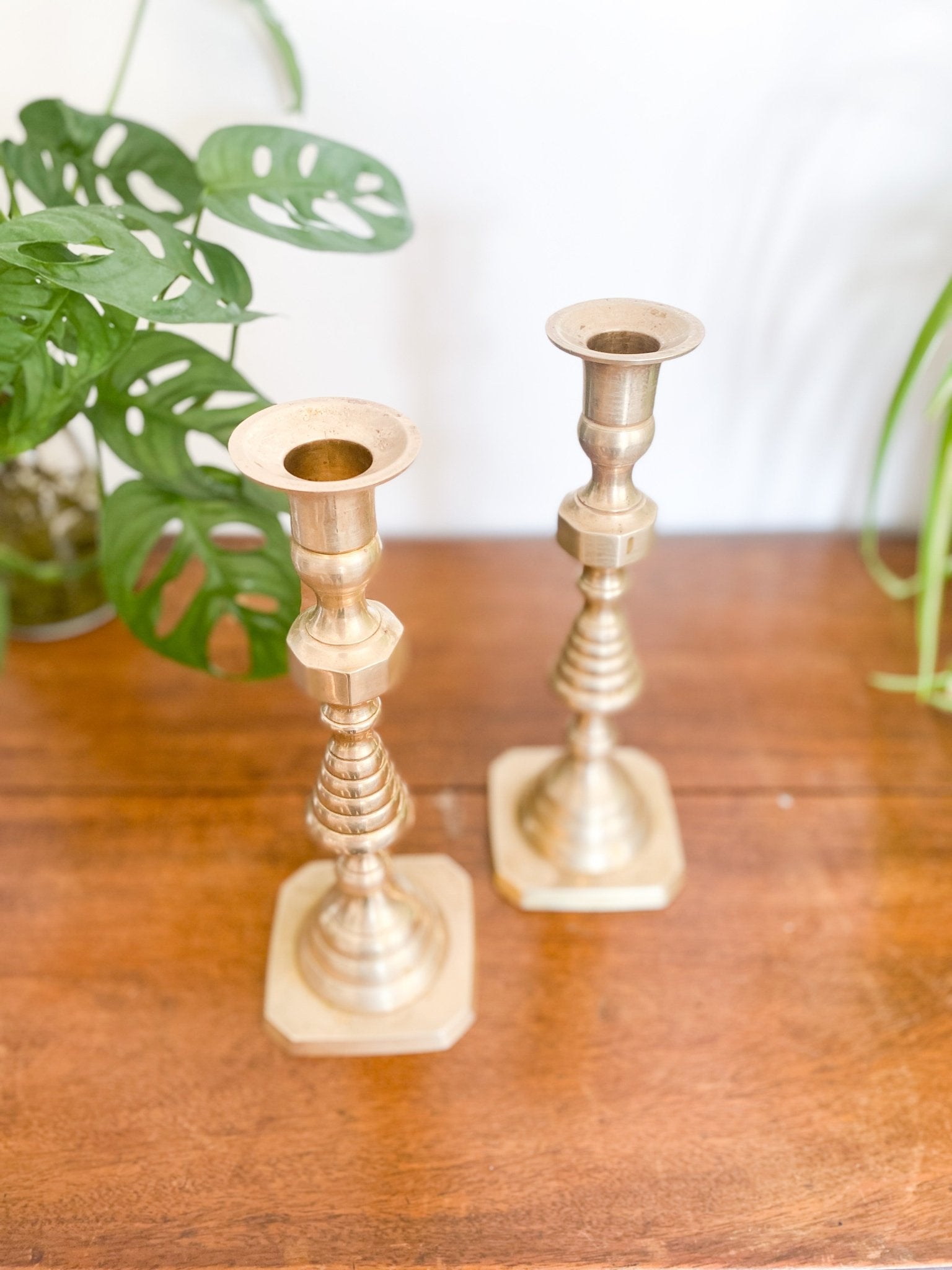 Pair of Brass Candlestick Holders - Perth Market