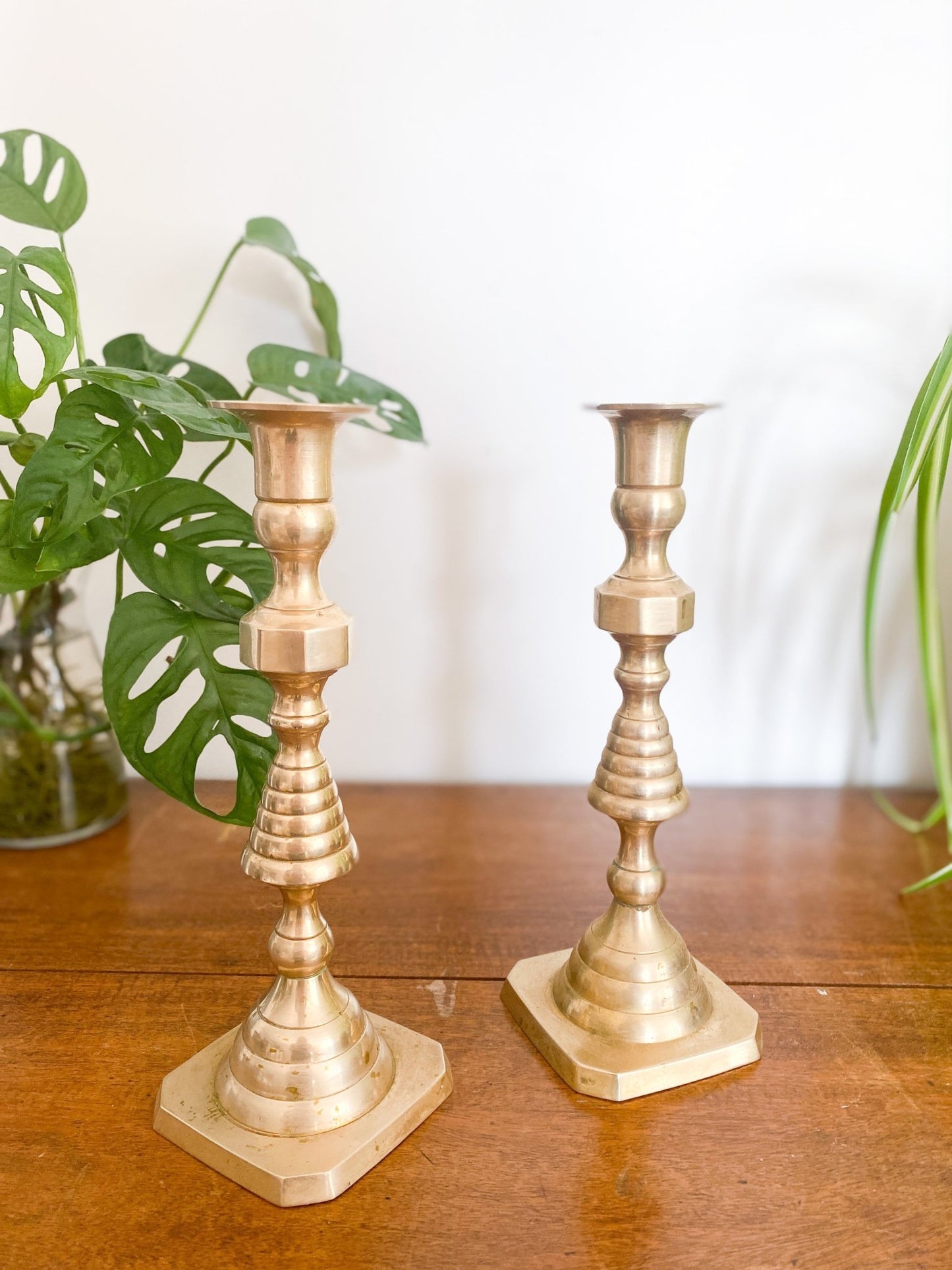 Pair of Brass Candlestick Holders - Perth Market