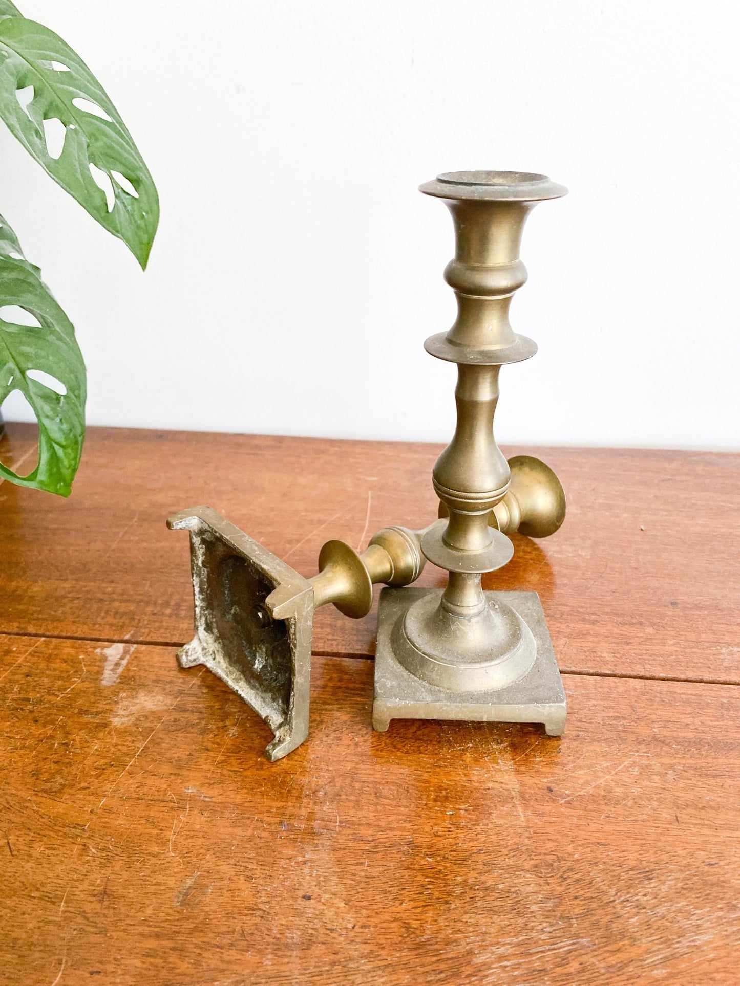 Pair of Brass Candlestick Holders - Perth Market