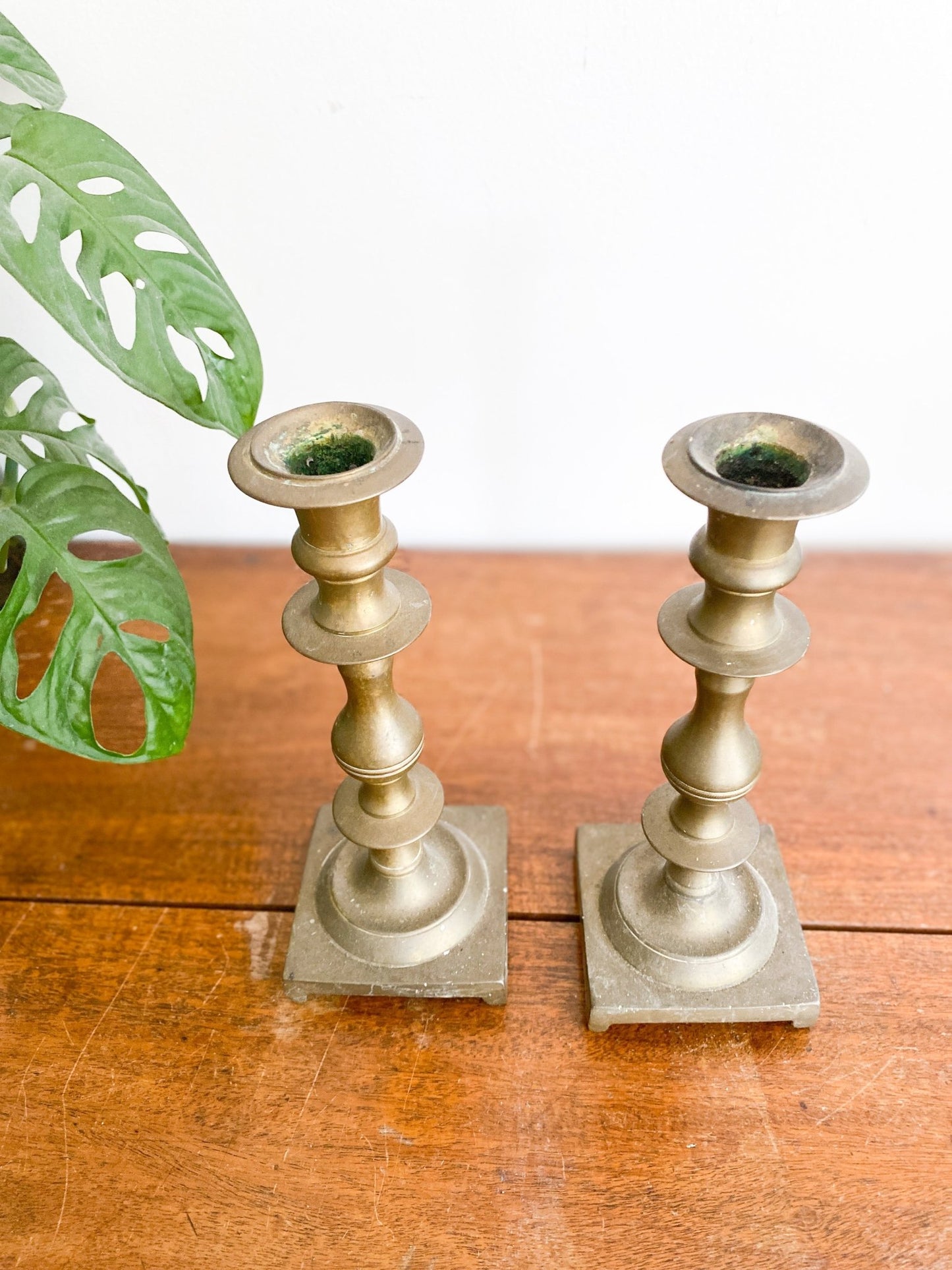 Pair of Brass Candlestick Holders - Perth Market