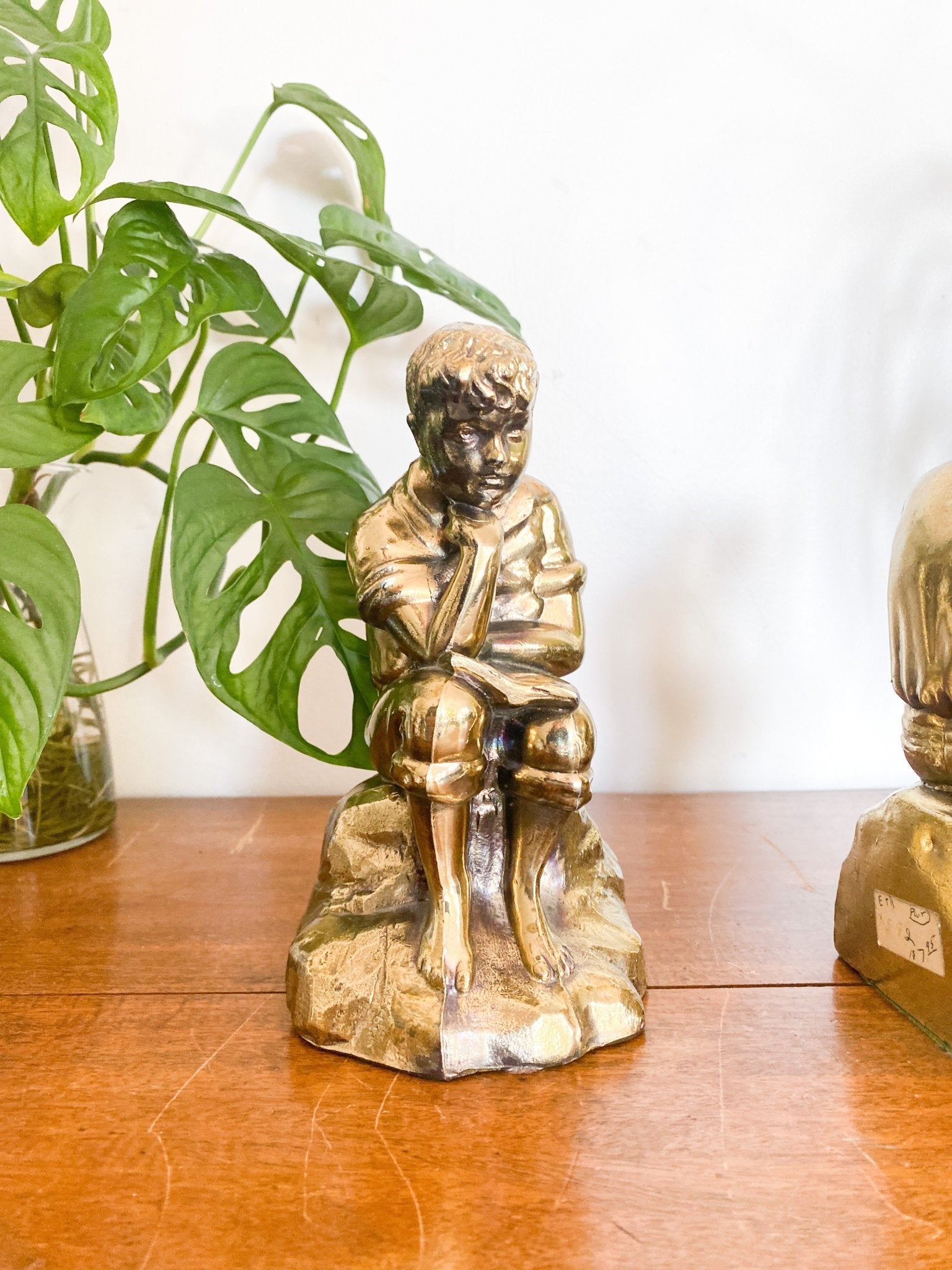 Pair of Faux Brass Bookends - Perth Market