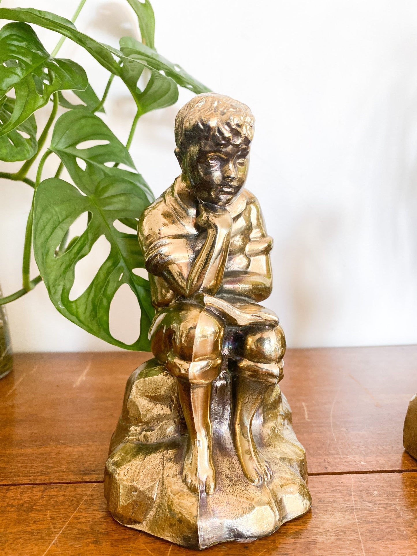 Pair of Faux Brass Bookends - Perth Market