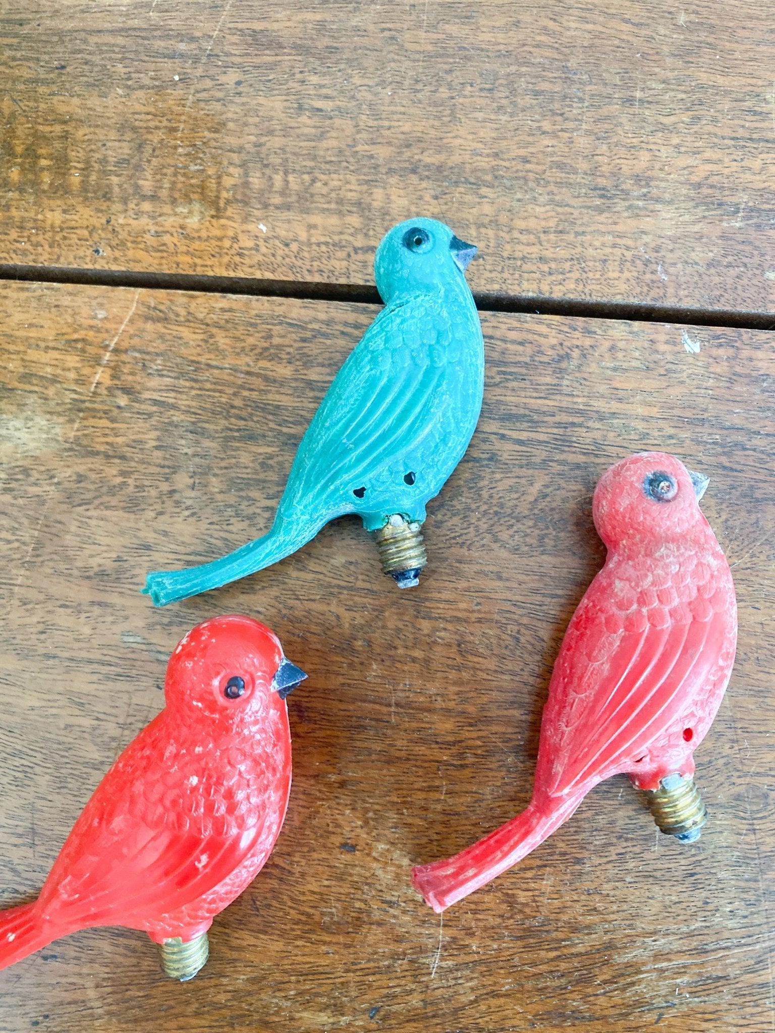 Plastic Vintage Bird Christmas Bulbs - Perth Market