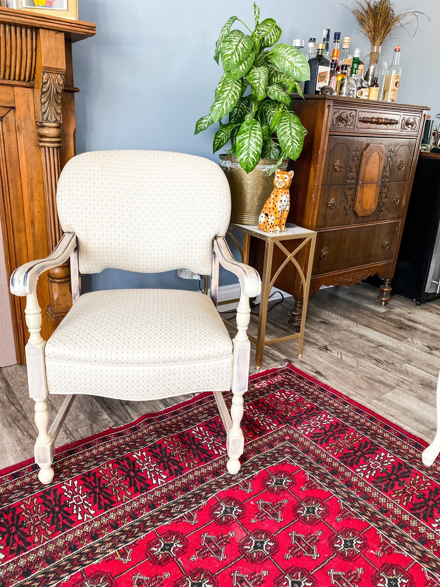 Queen Anne Shabby Chic Chair - Perth Market