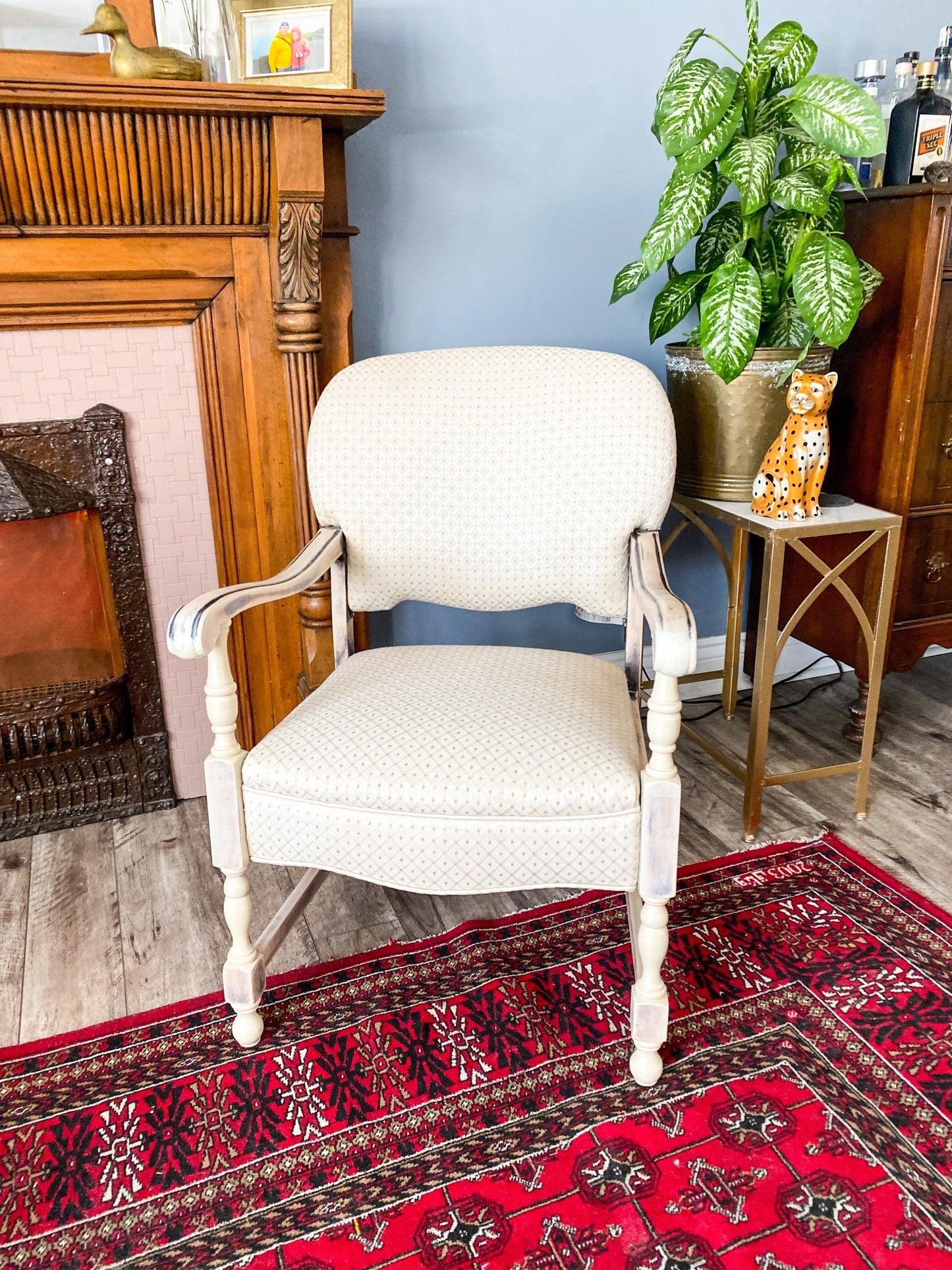 Queen Anne Shabby Chic Chair - Perth Market