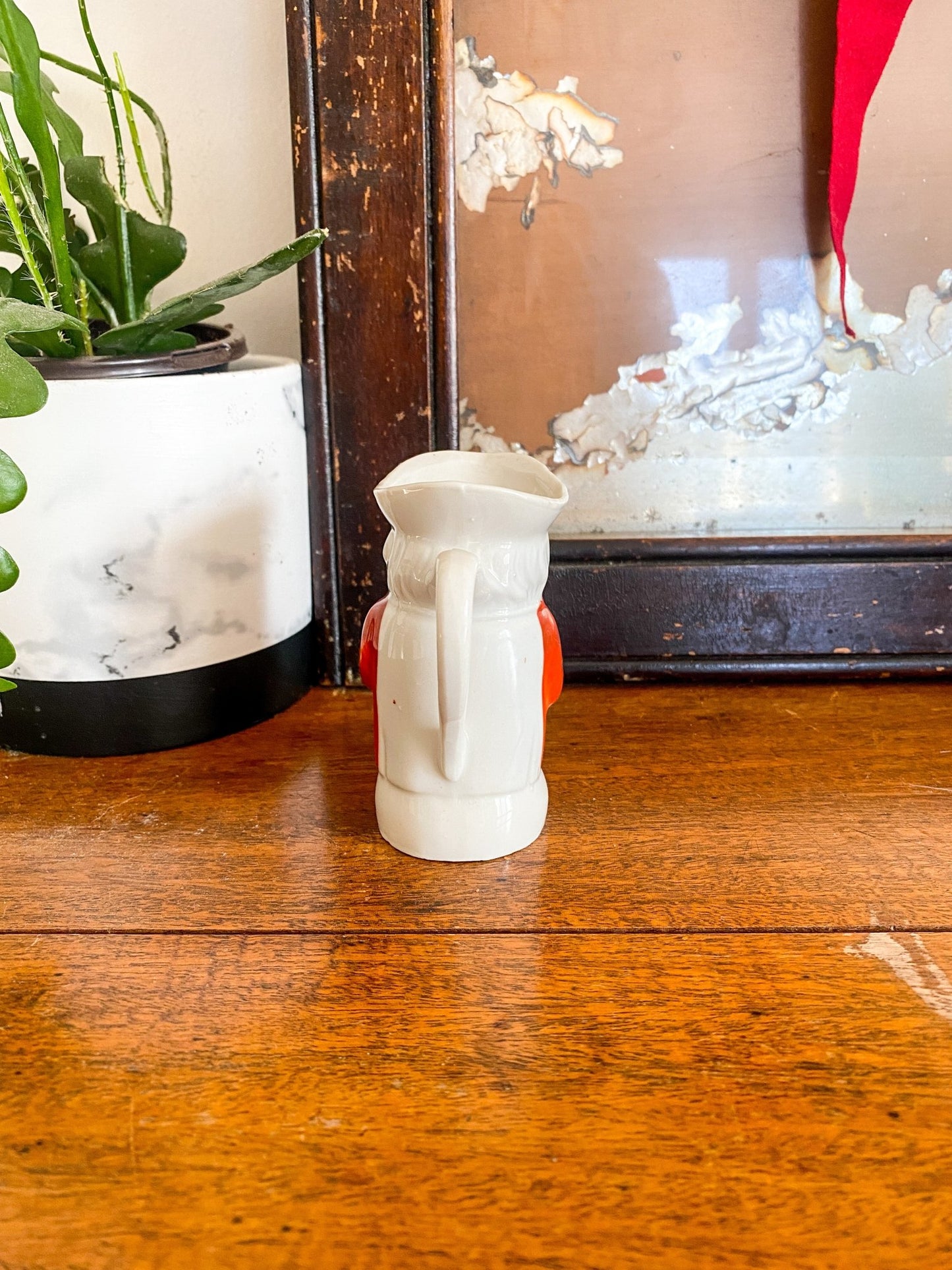 Red and White Toby Jug - Perth Market