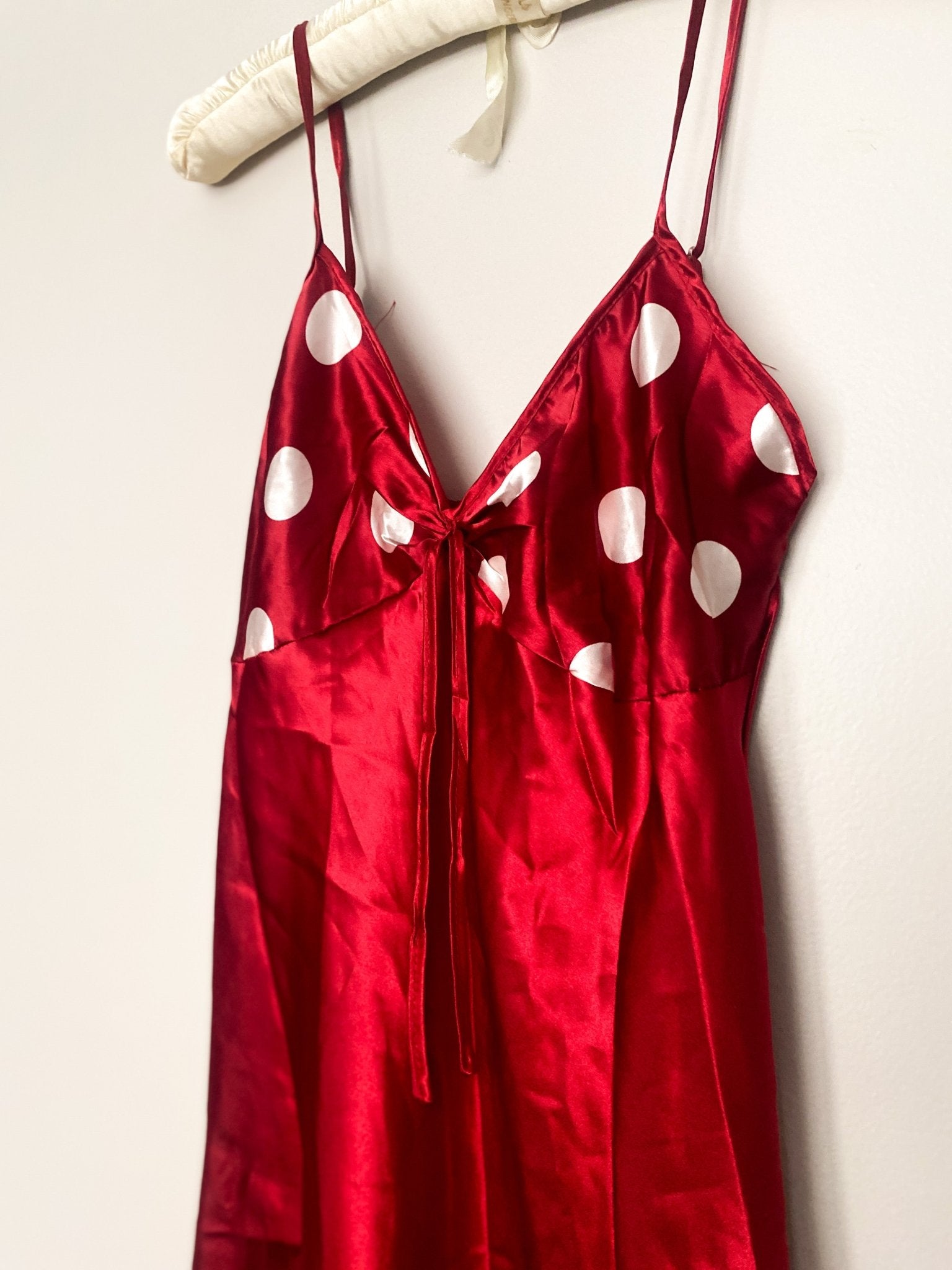 Red Polka Dot Slip & Robe - Perth Market