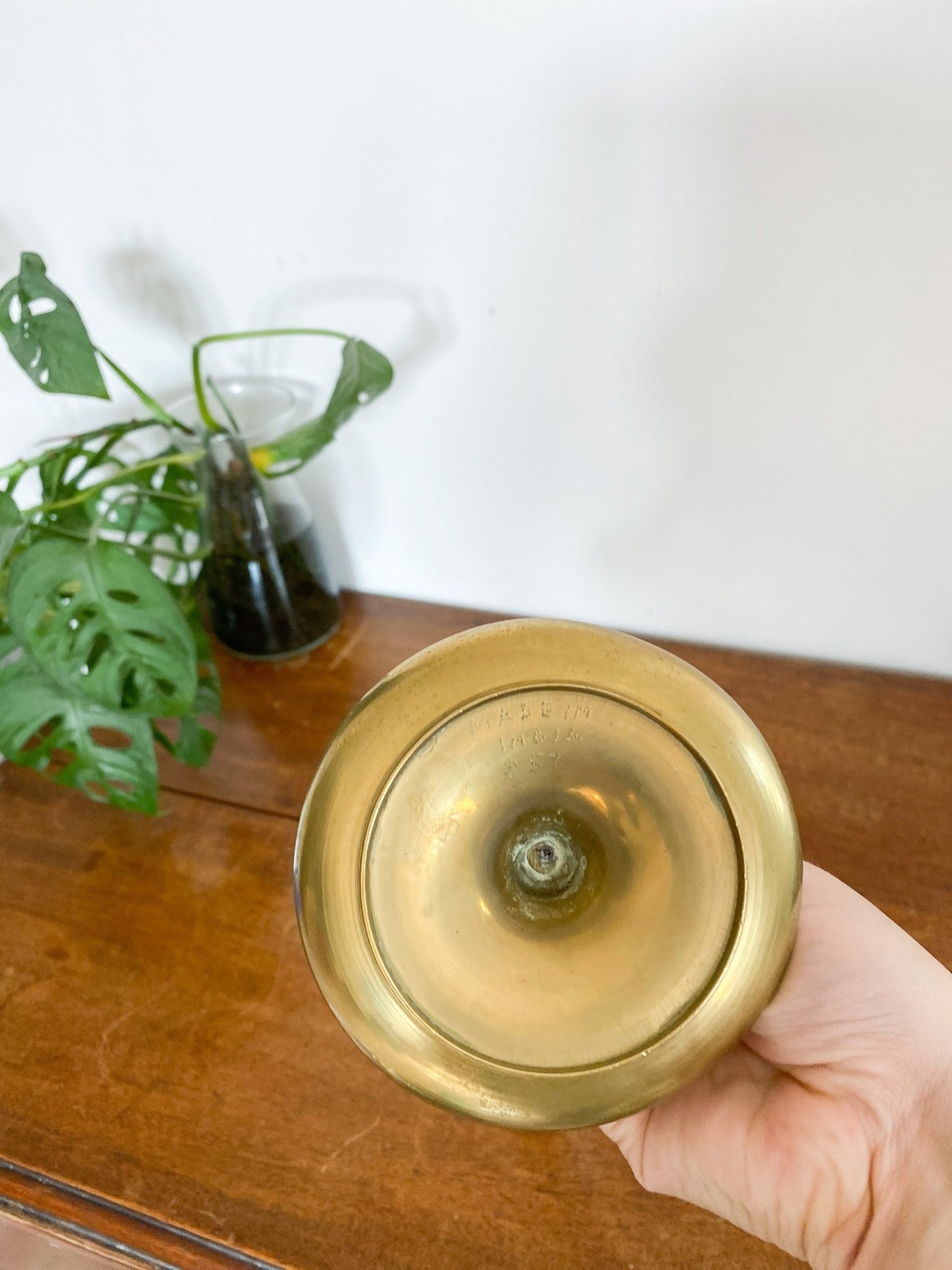 Round Base Brass Candlestick Holder - Perth Market