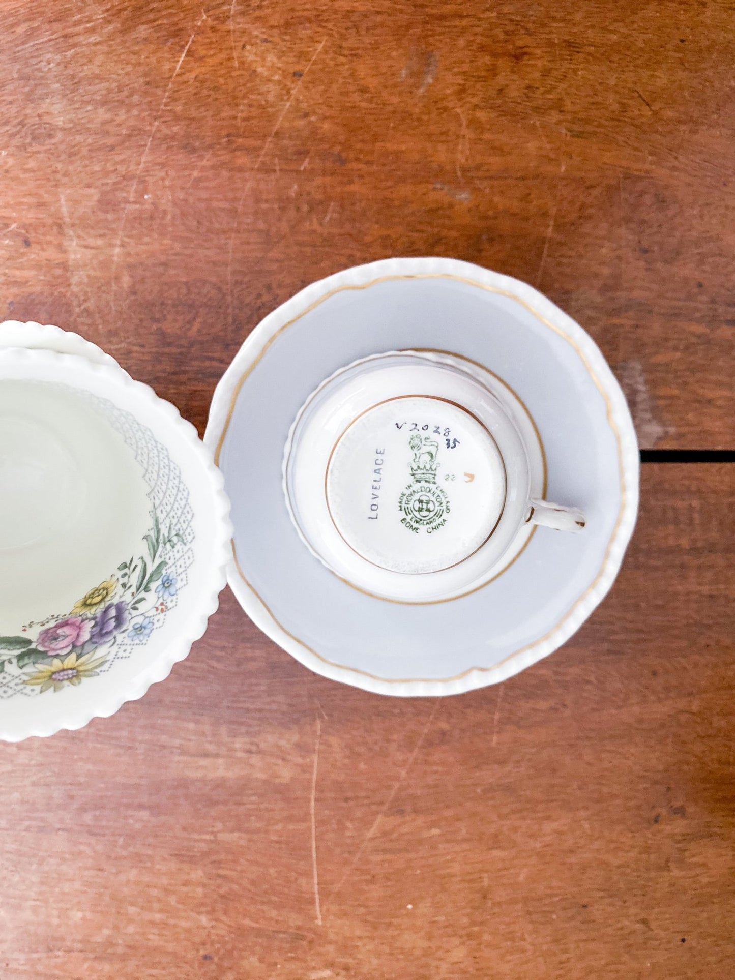 Royal Doulton, ‘Lovelace’ Antique Demitasse Tea Cup Set - Perth Market