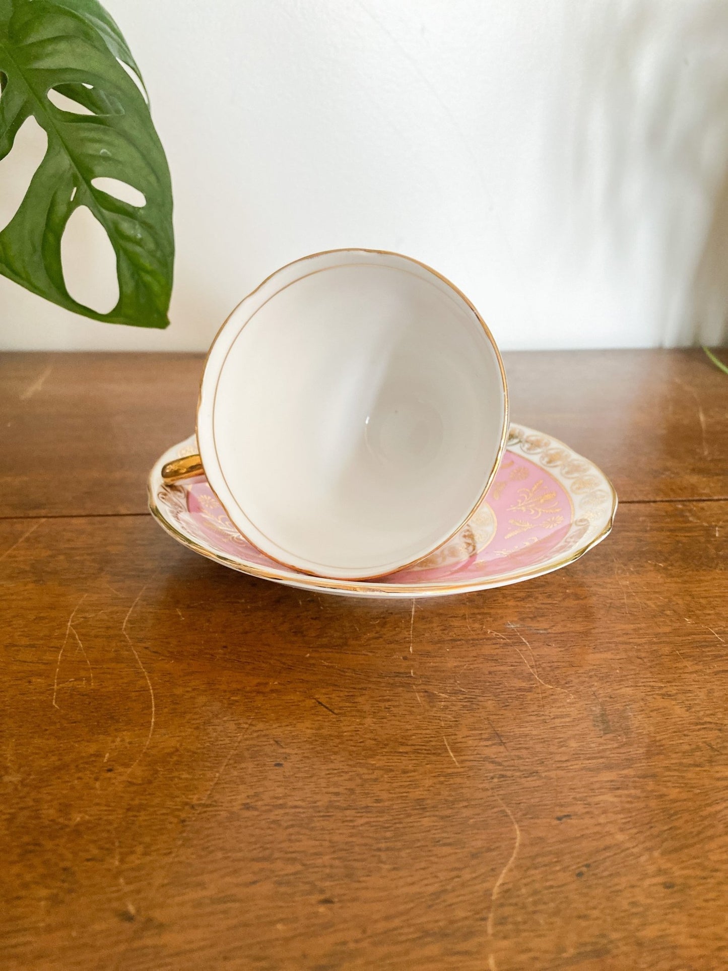 Salisbury Pink & Gold Teacup - Perth Market