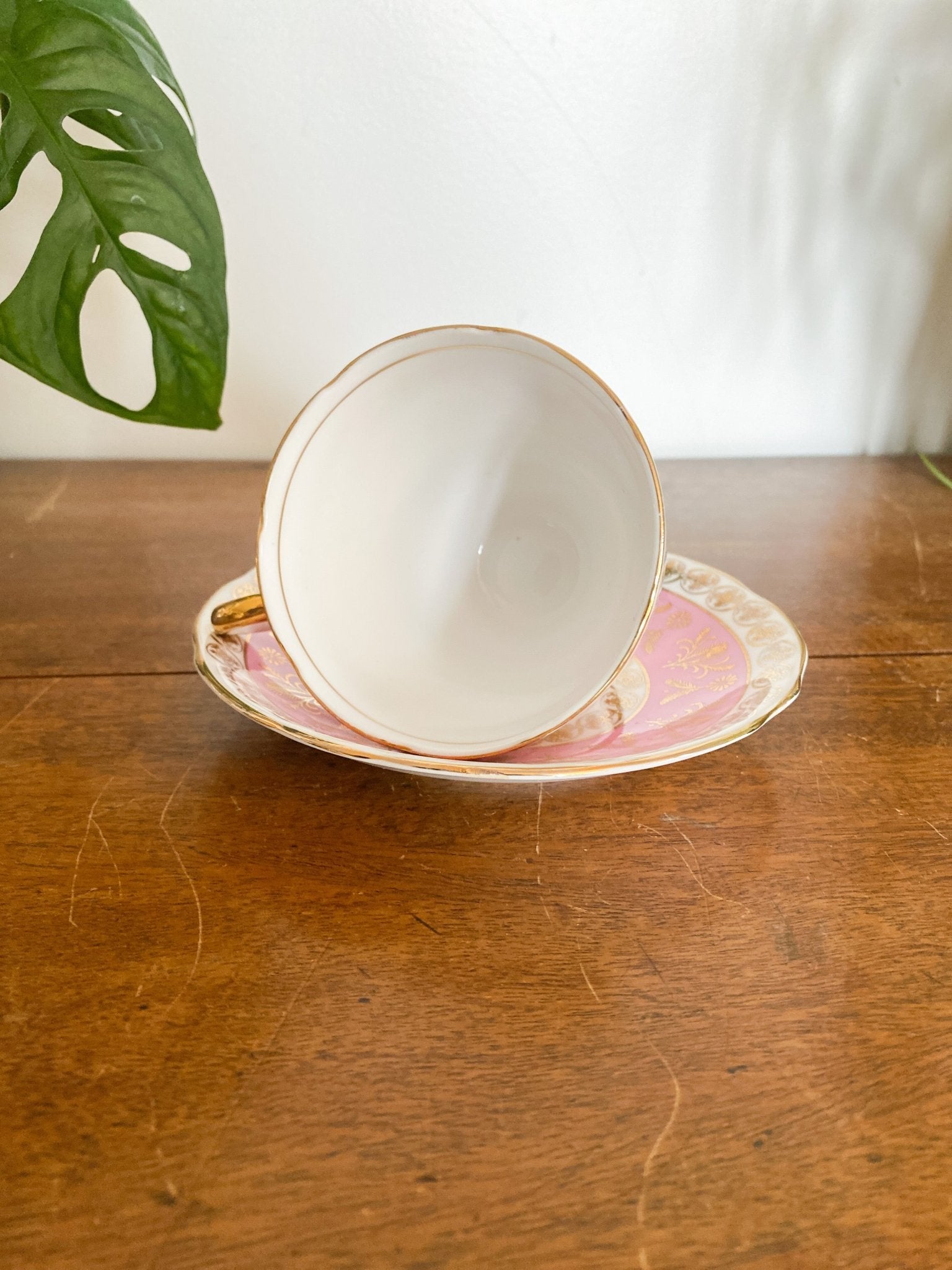 Salisbury Pink & Gold Teacup - Perth Market