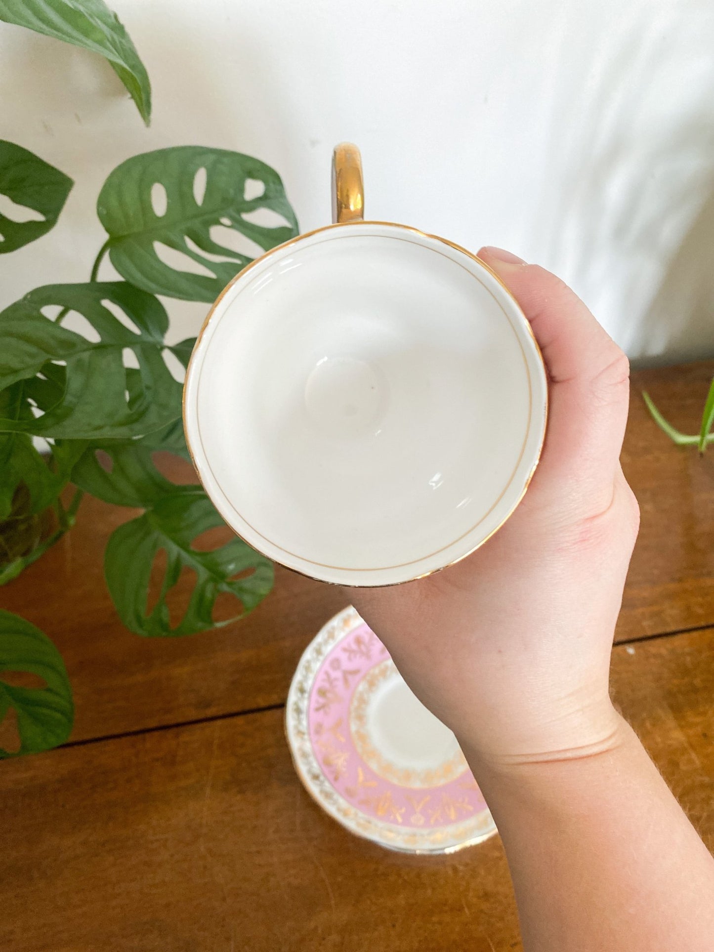 Salisbury Pink & Gold Teacup - Perth Market