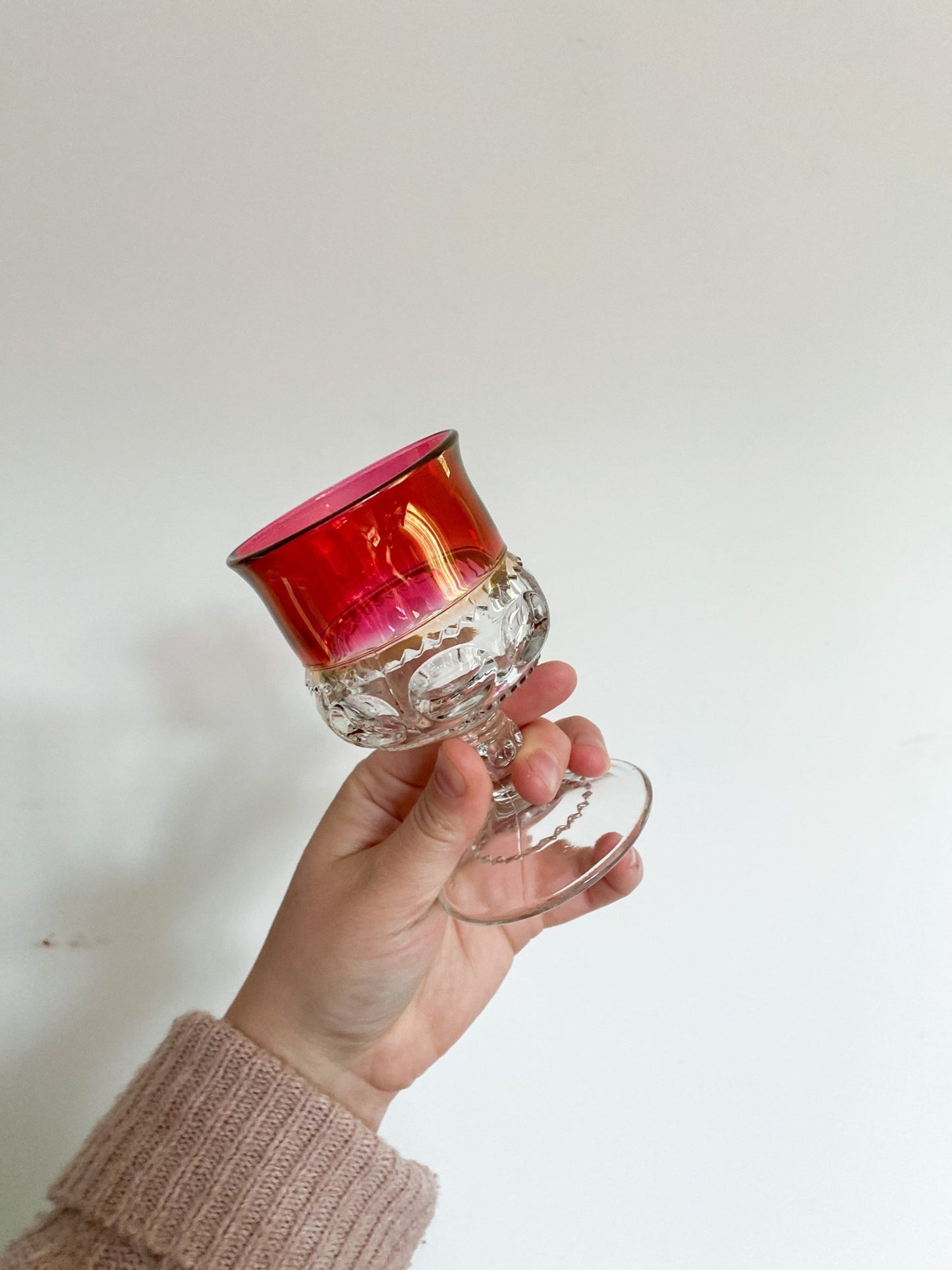 Set of 2 Ruby Bavarian Wine Glasses - Perth Market