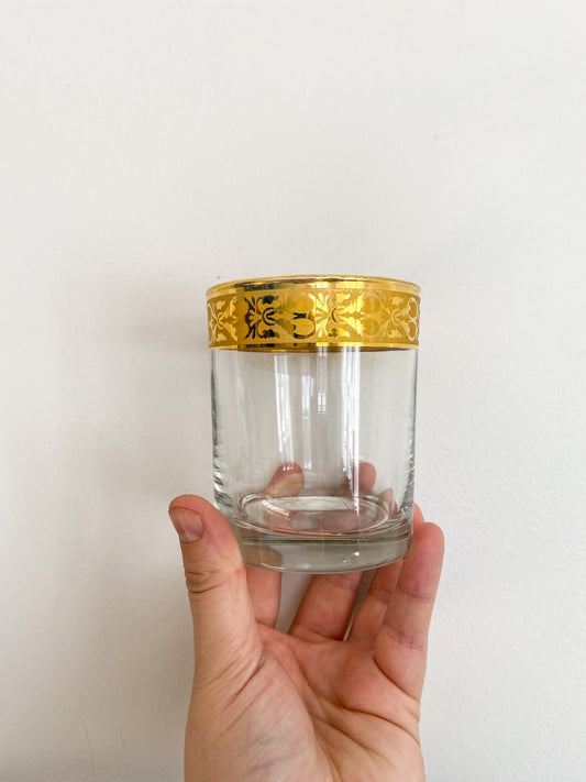 Set of Gold Rimmed Whiskey Glasses - Perth Market