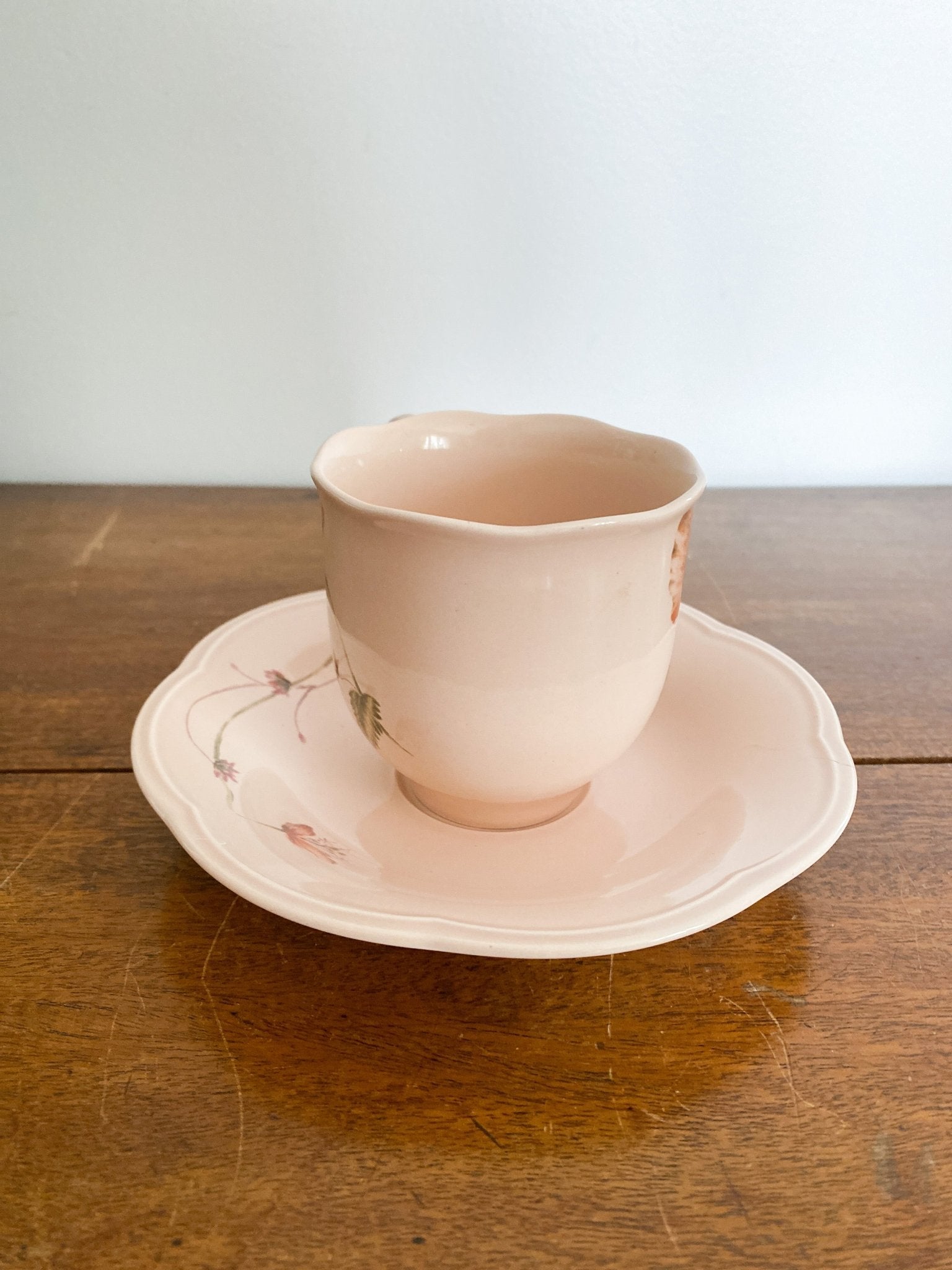 Set of Mikasa Tea Cup + Saucer, in pattern Rondo "Oriental Poppy" by Diane Love - Perth Market