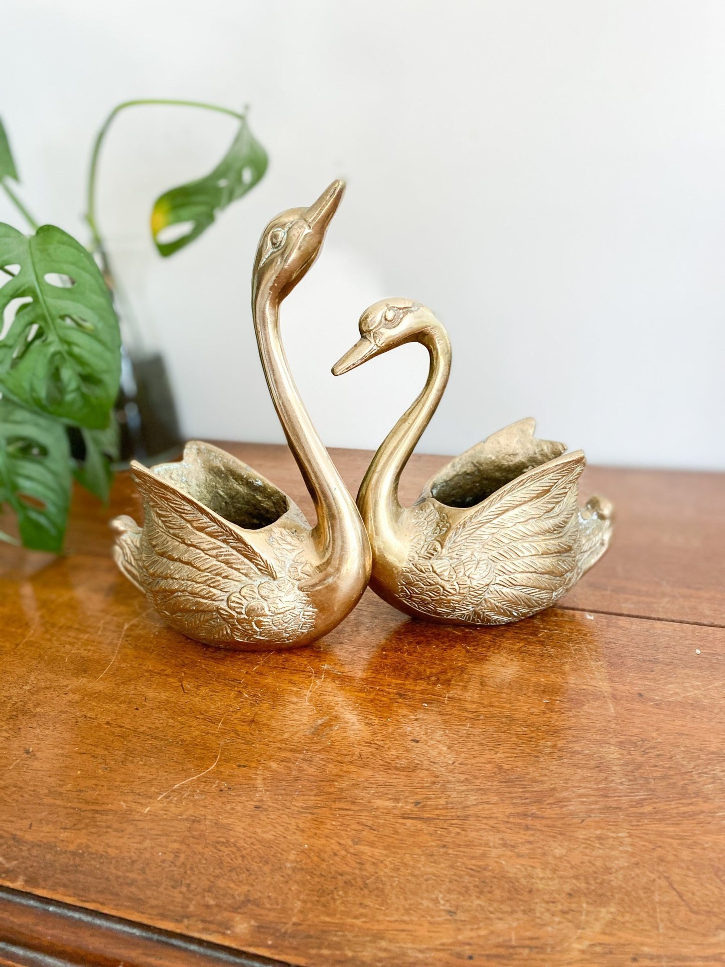 Set of Swan Brass Figurines - Perth Market