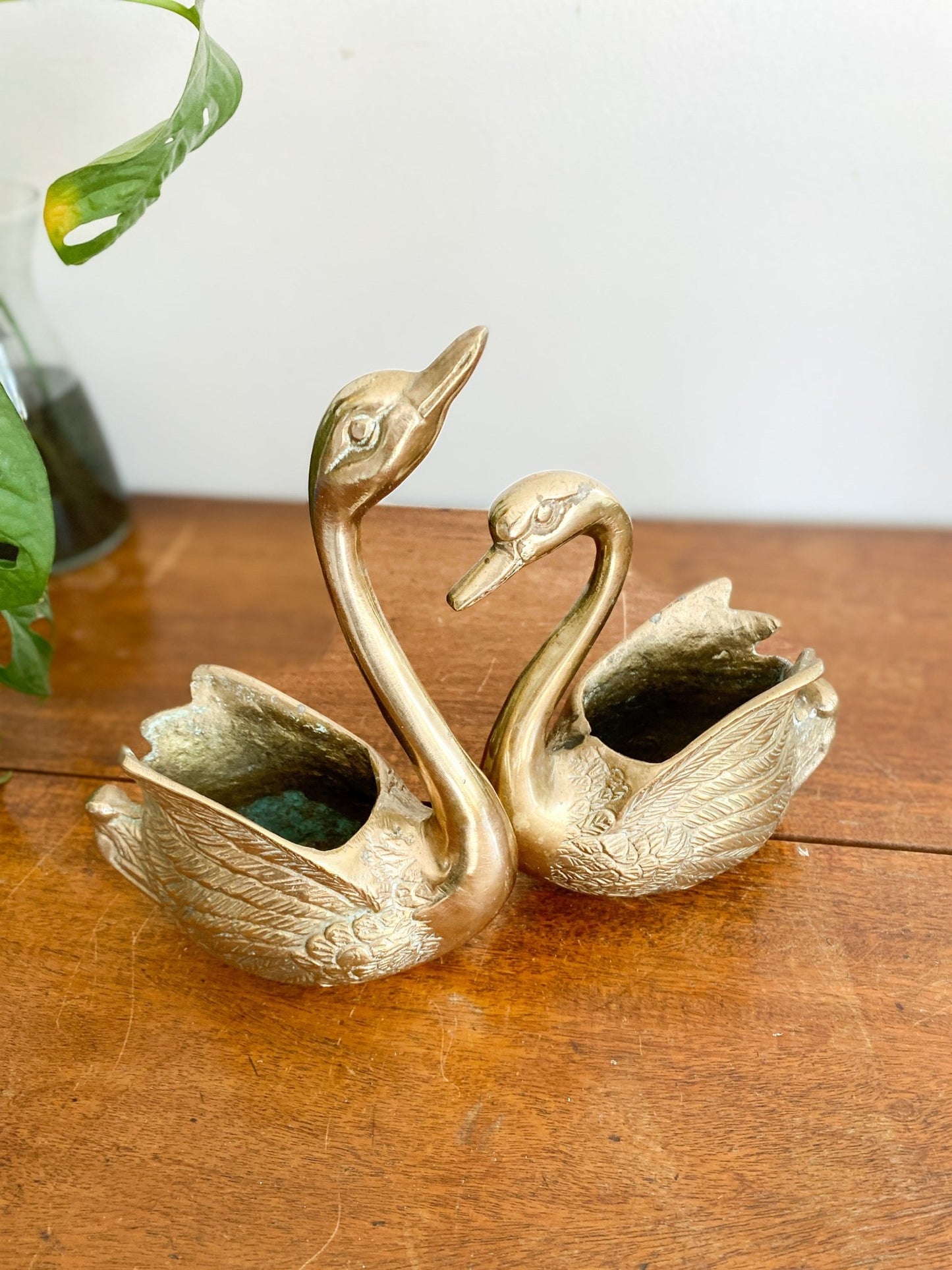 Set of Swan Brass Figurines - Perth Market