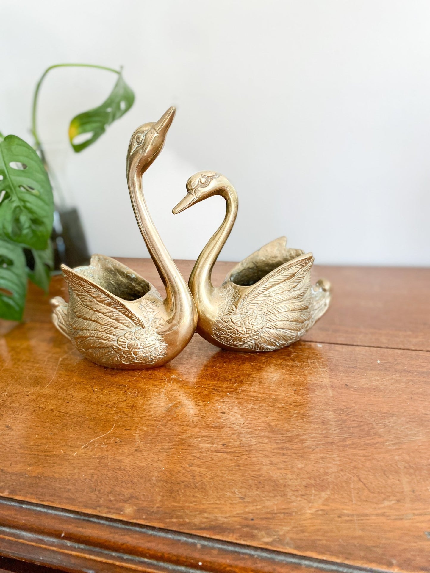 Set of Swan Brass Figurines - Perth Market