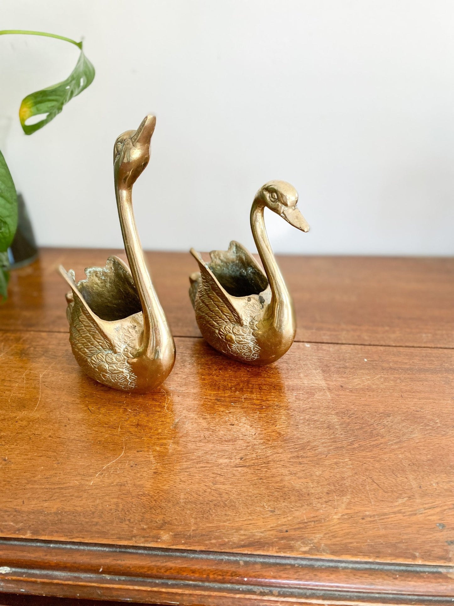 Set of Swan Brass Figurines - Perth Market