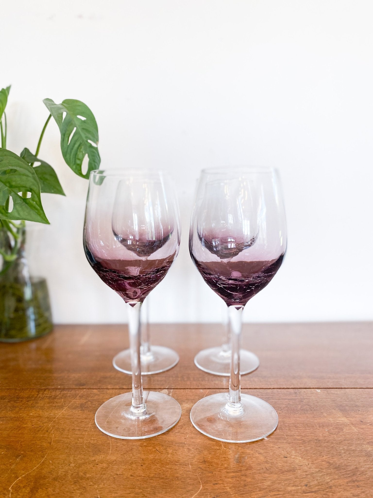 Smoked Glass Wine Glasses (Set of 4) - Perth Market