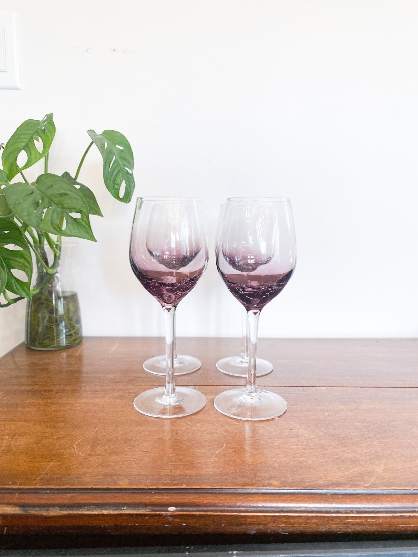 Smoked Glass Wine Glasses (Set of 4) - Perth Market