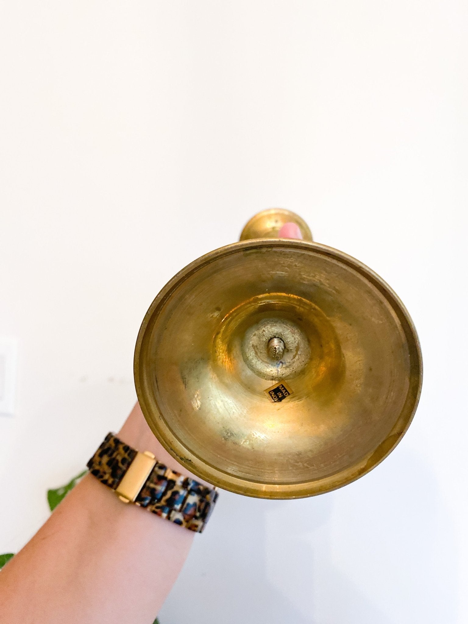 Solid Brass Barley Twist Candlestick Holder - Perth Market