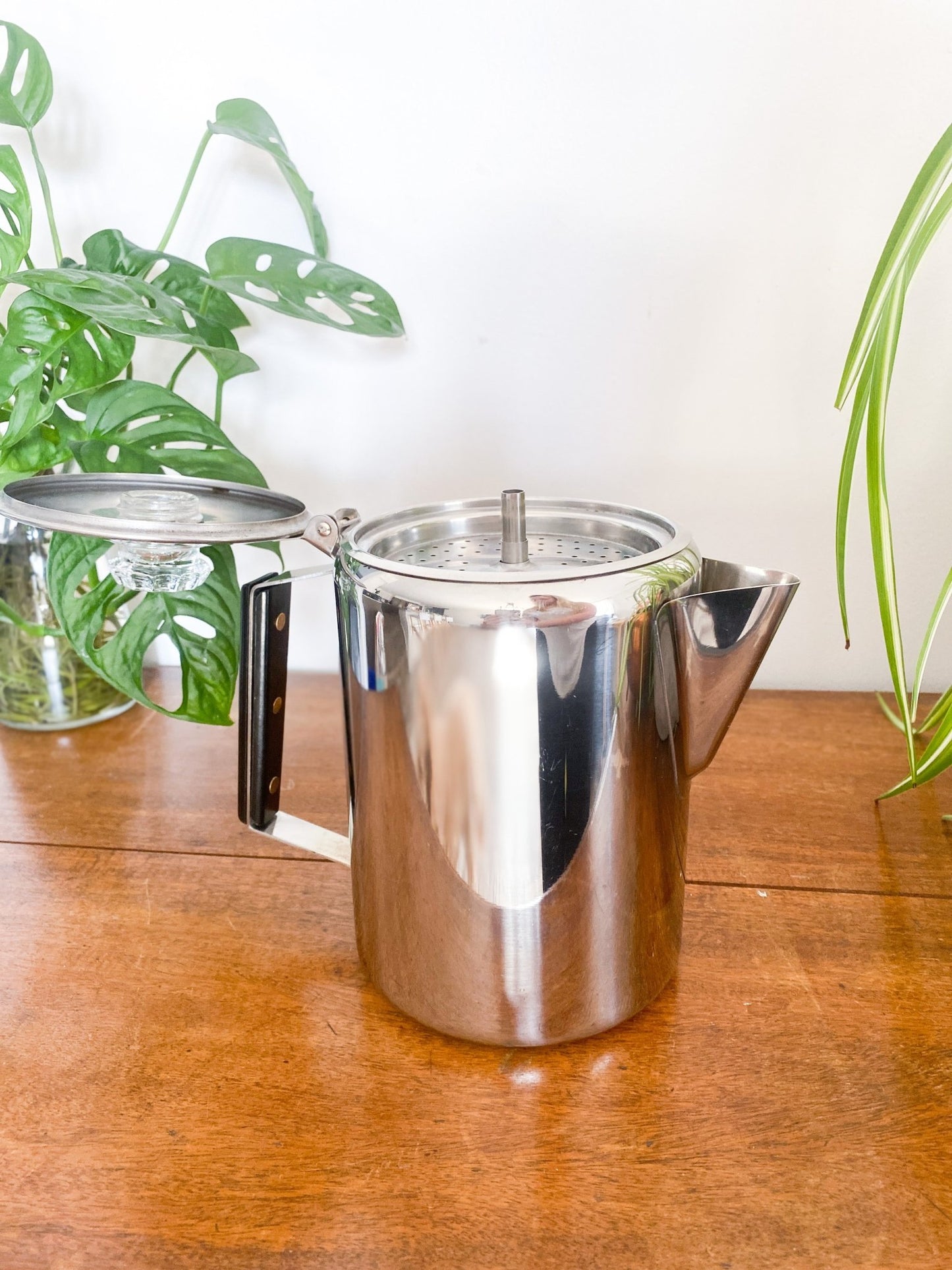 Vintage 9 Cup Stainless Steel Percolator - Perth Market