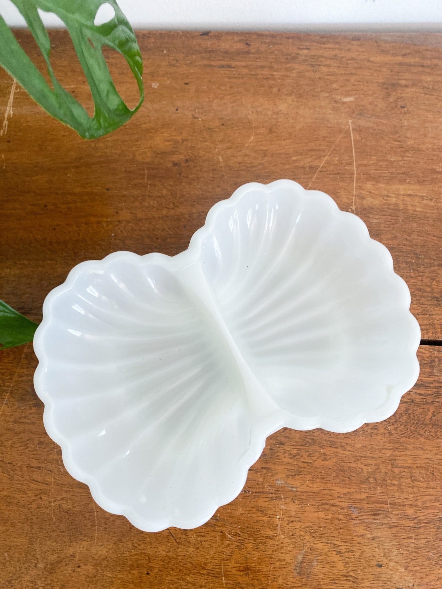 Vintage Avon Shell Milk Glass Dish - Perth Market