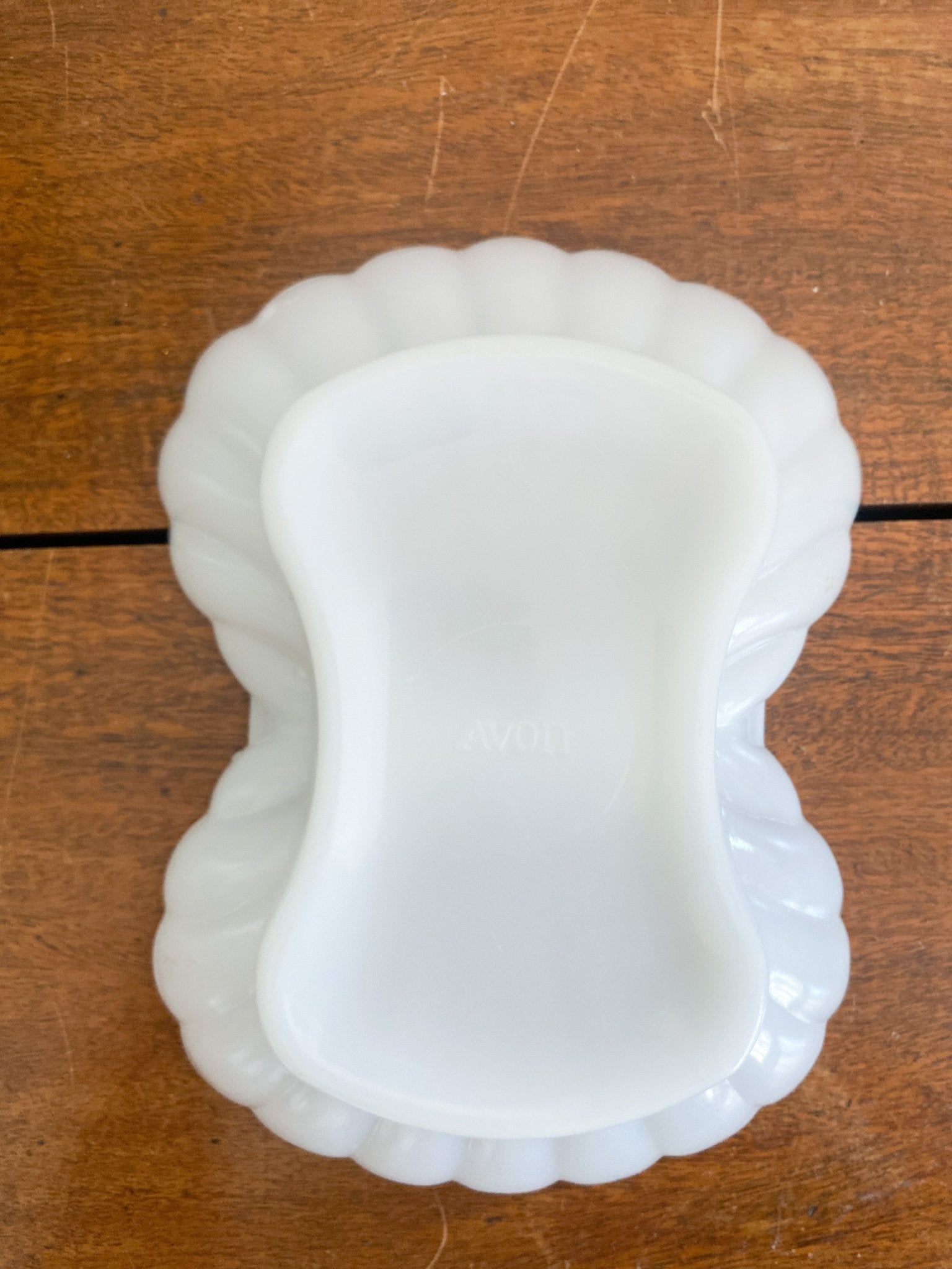 Vintage Avon Shell Milk Glass Dish - Perth Market