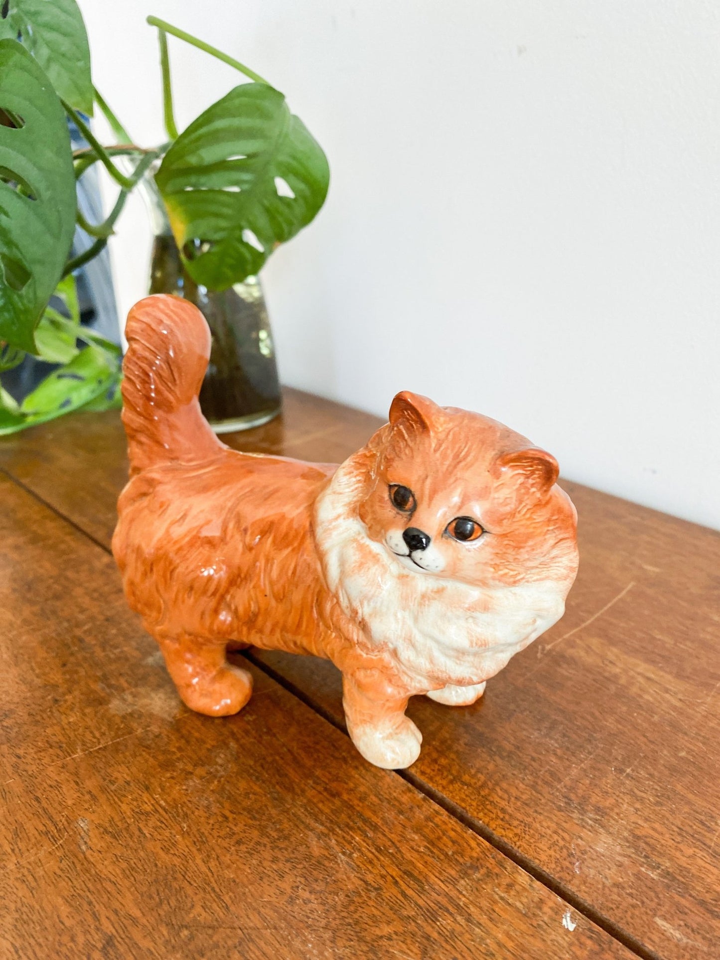 Vintage Beswick Long Haired Orange Cat Statue - Retired - Perth Market