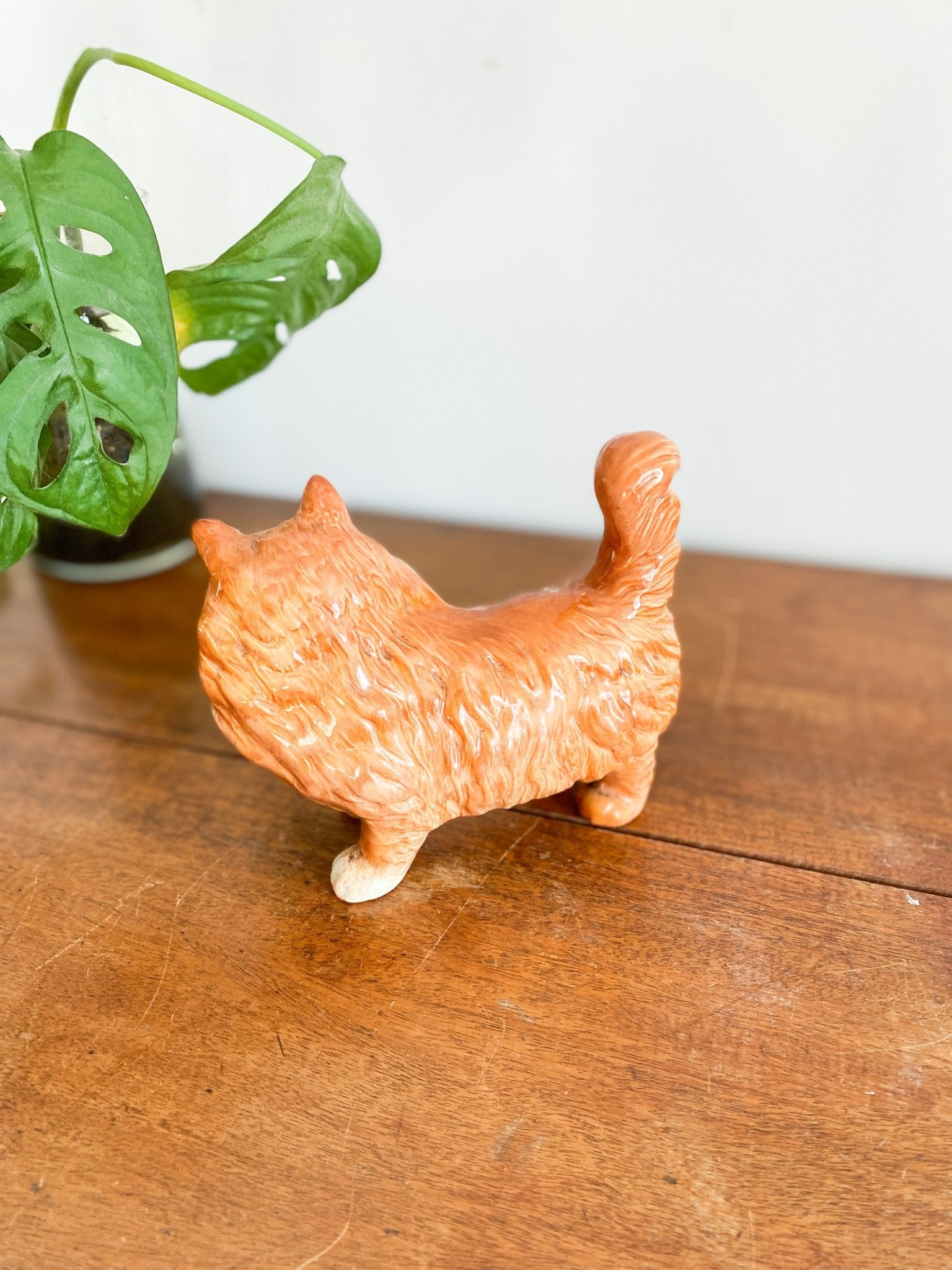 Vintage Beswick Long Haired Orange Cat Statue - Retired - Perth Market