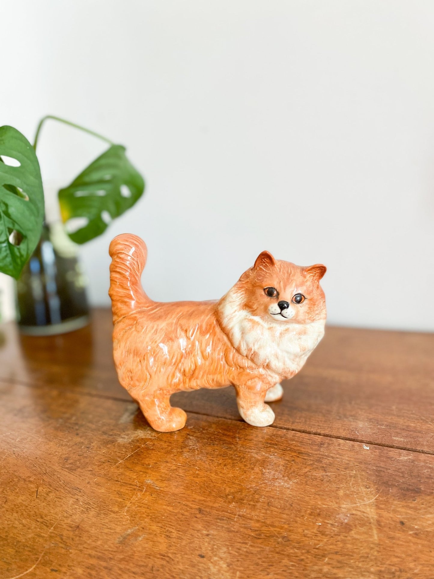 Vintage Beswick Long Haired Orange Cat Statue - Retired - Perth Market