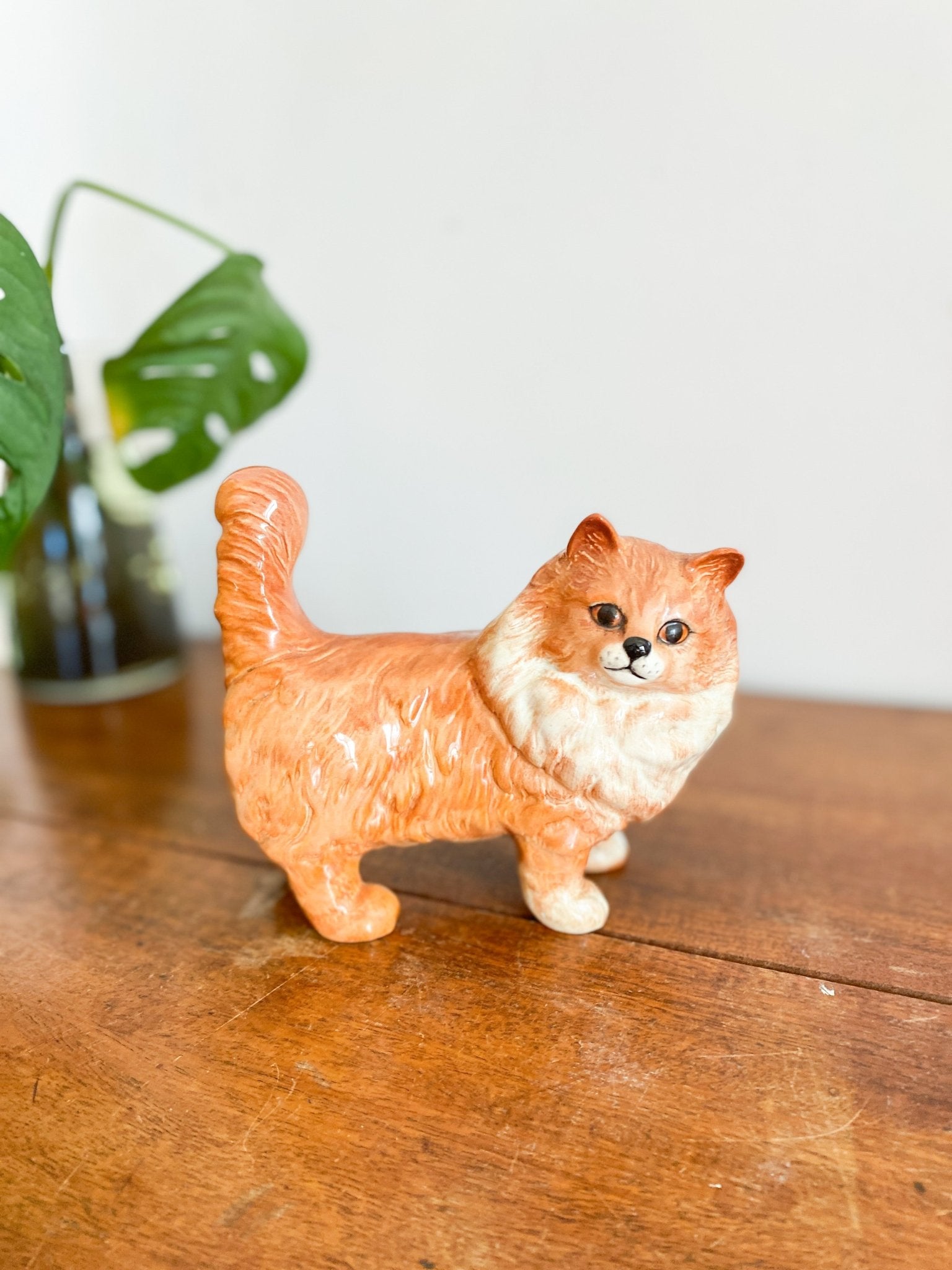 Vintage Beswick Long Haired Orange Cat Statue - Retired - Perth Market