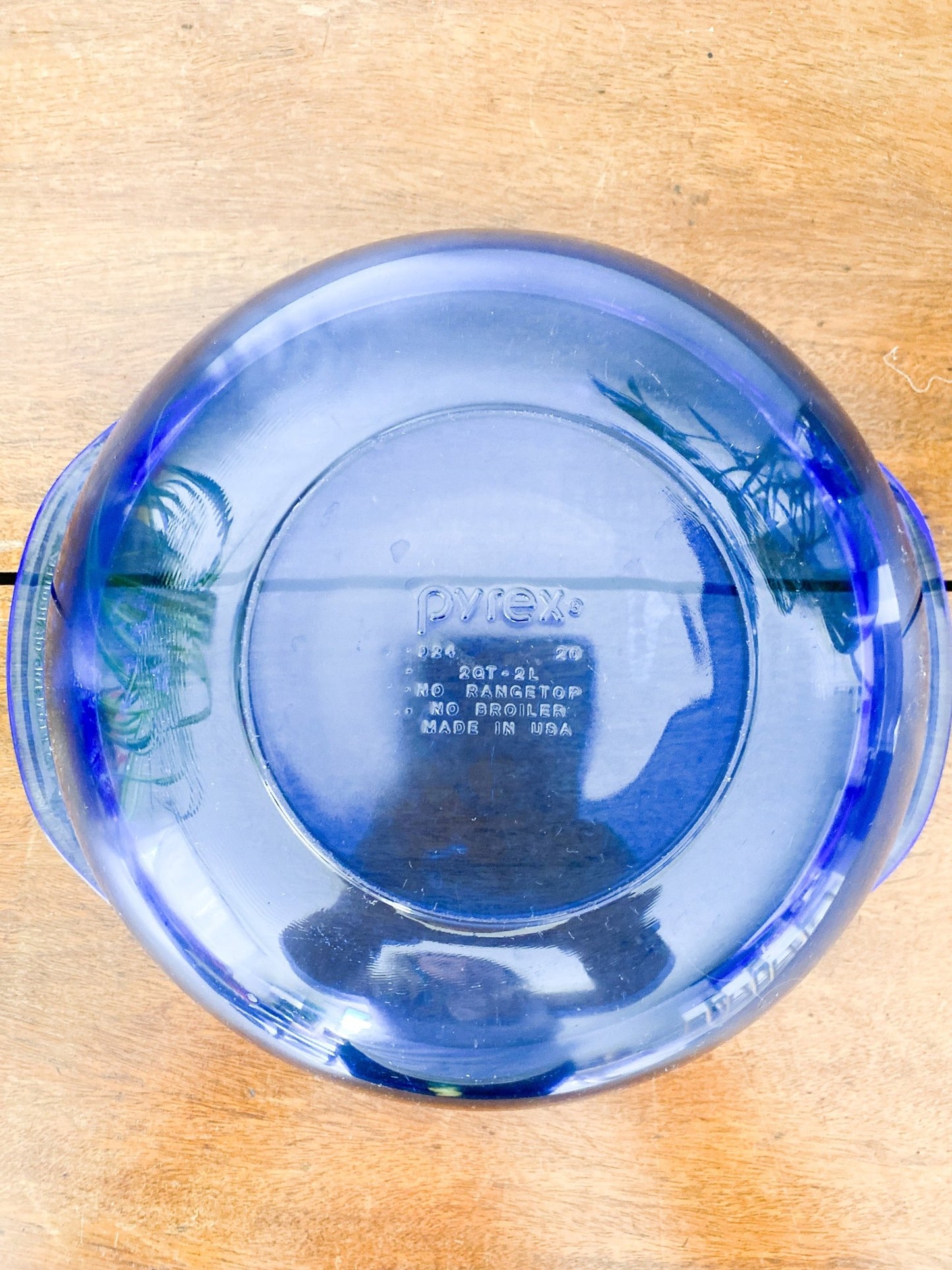 Vintage Blue Glass Pyrex Dish - Perth Market